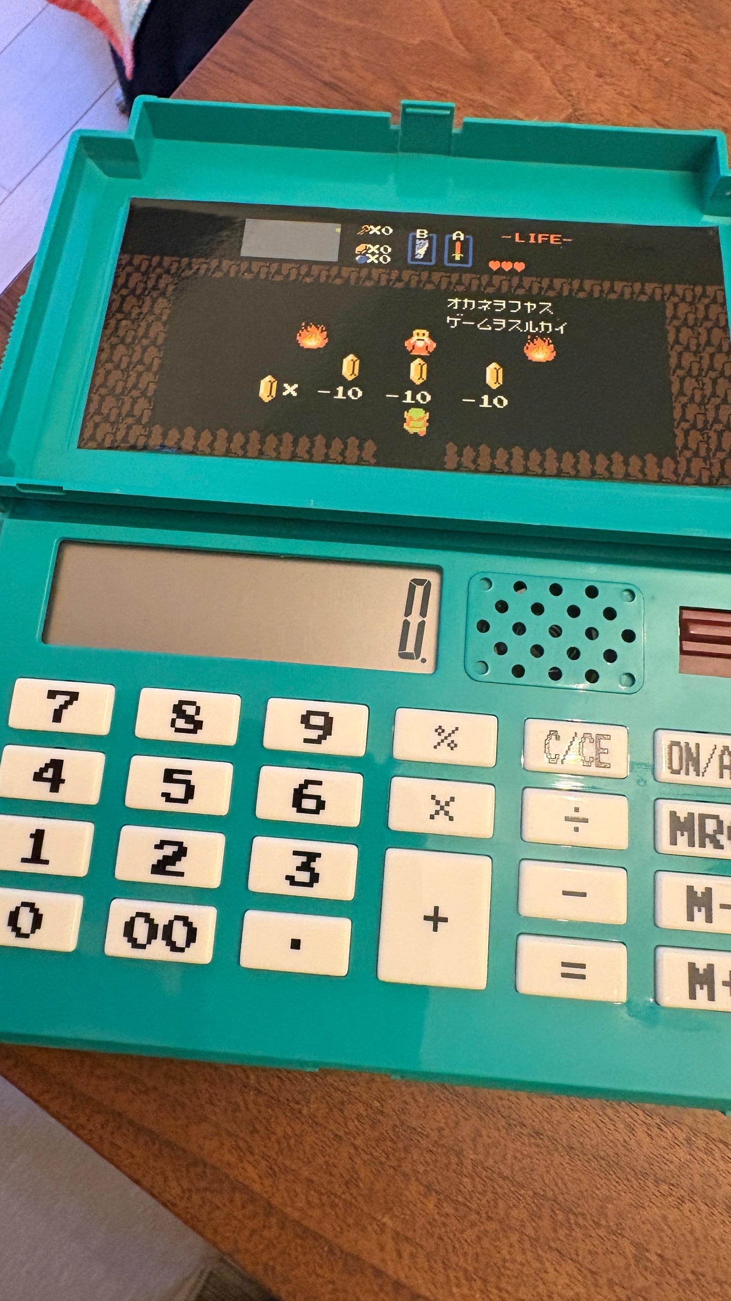 Ultra rare 05's Famicom cassette type calculator The Legend of Zelda
