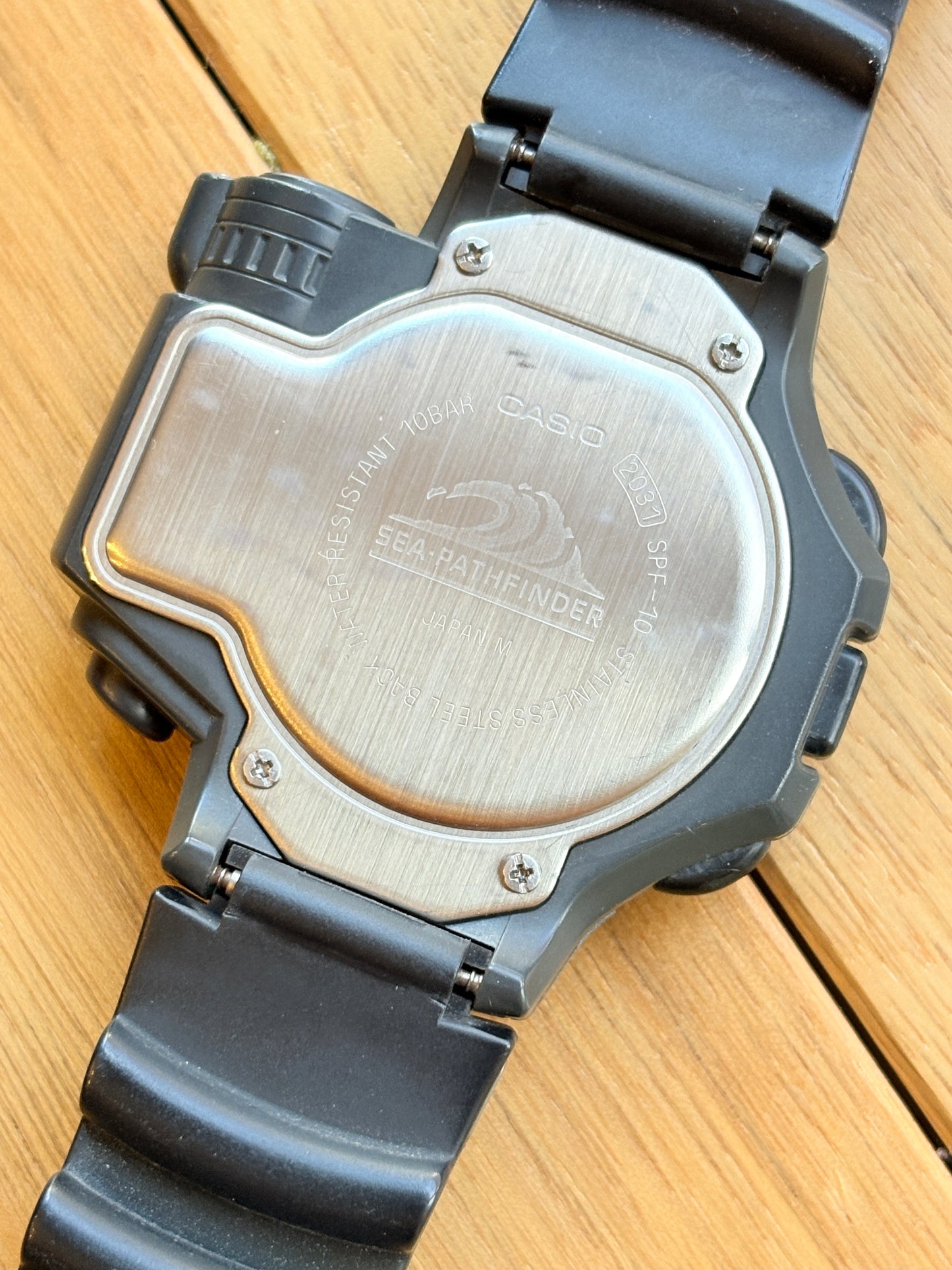 ultra RARE Vintage 90's Casio ×Team Daiwa PROTREK SPF-10