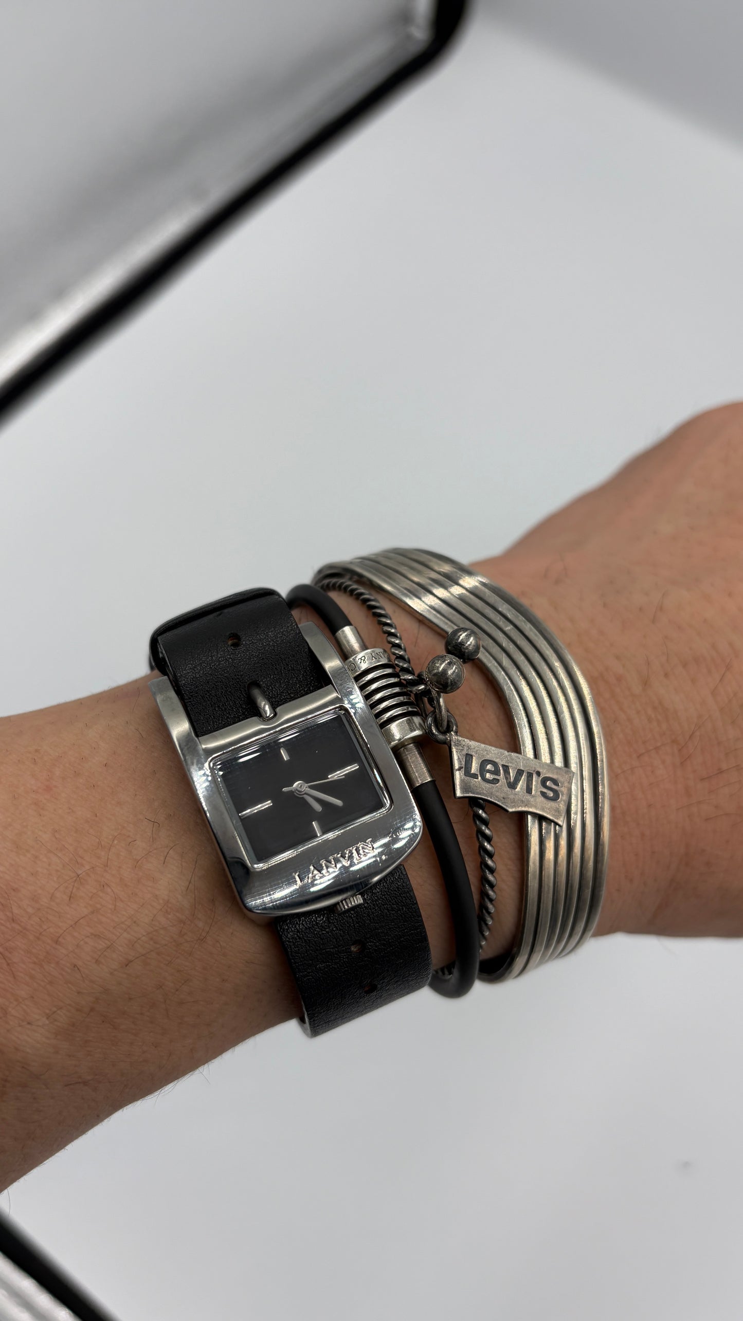 super rare LANVIN bangle watch