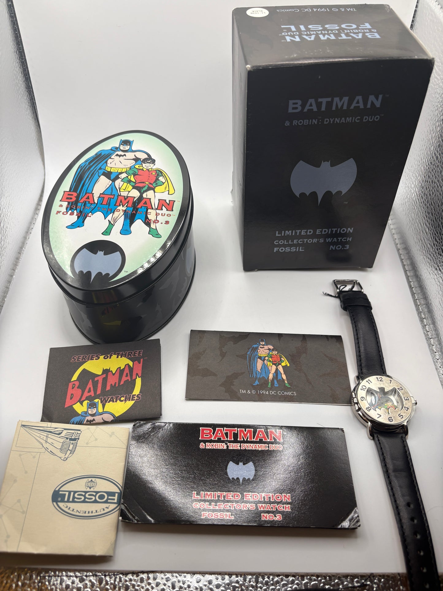 Unused Super rare 90s vintage fossile bat man