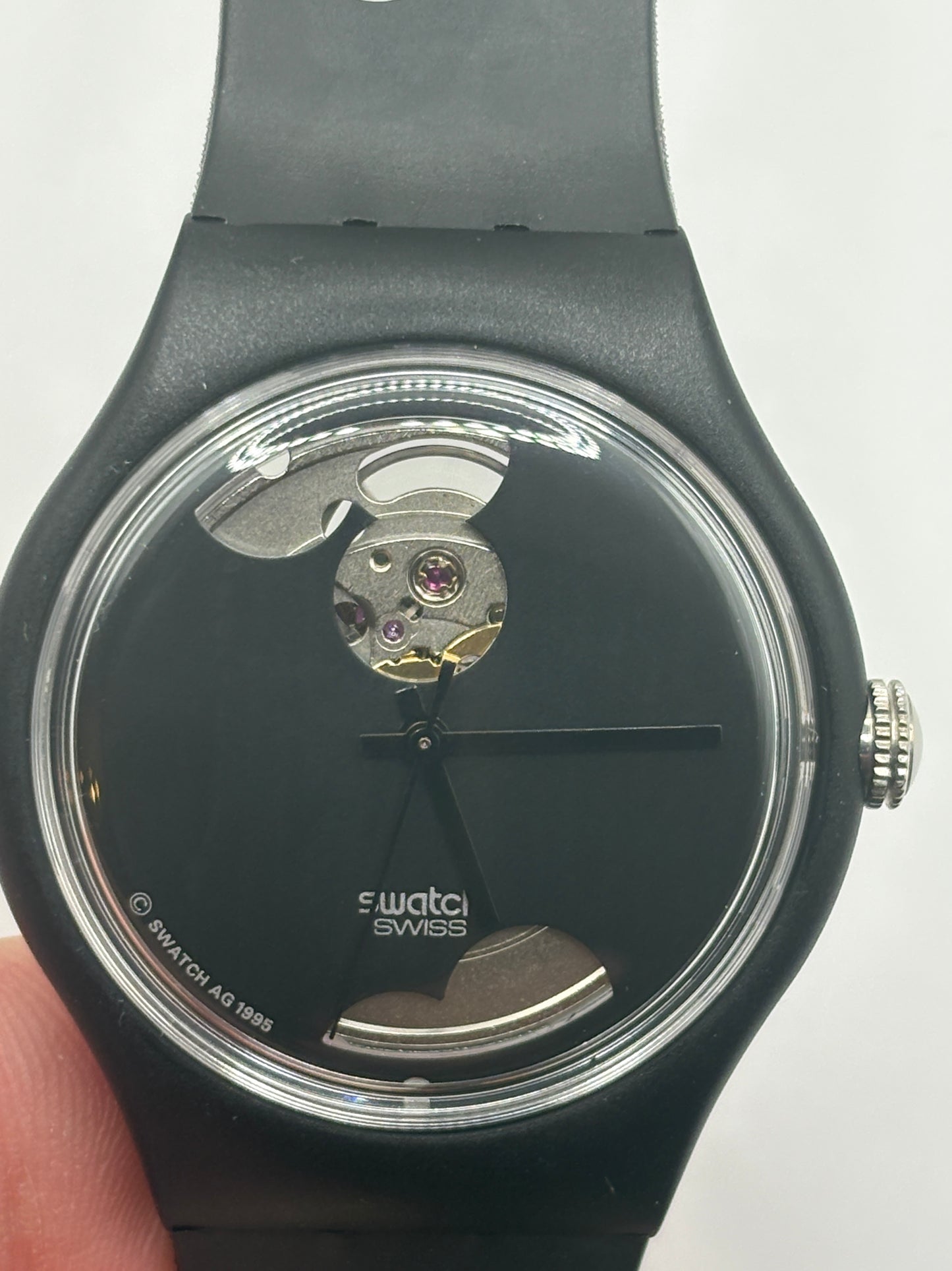 Super rare　unused 90s vintage  automatic　swatch 　 punch