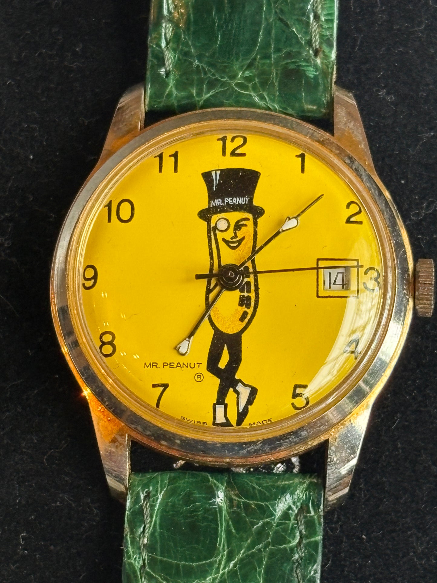 Super  rare 1960s vintage Mr. Peanut, hand-wound watch