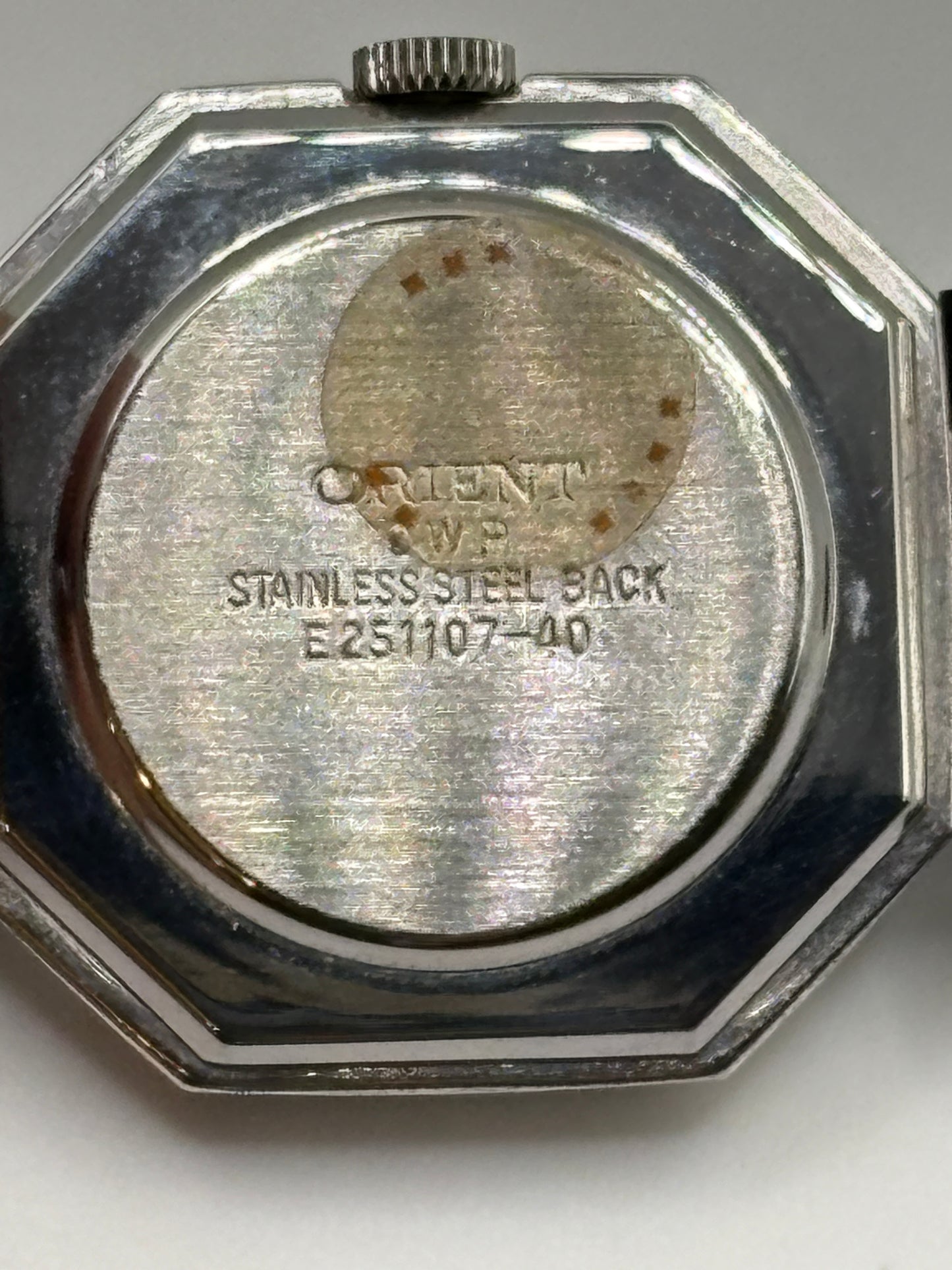 Super rare 80s vintage  ORIENT　octagon  watch