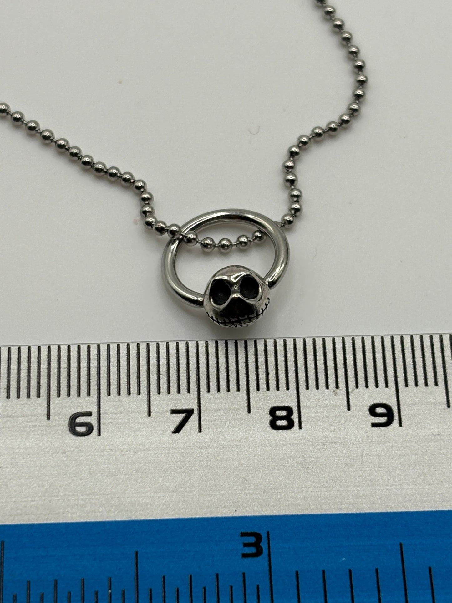 Super rare vintage  JAP Studio nightmare before christmas  silver  925    necklace