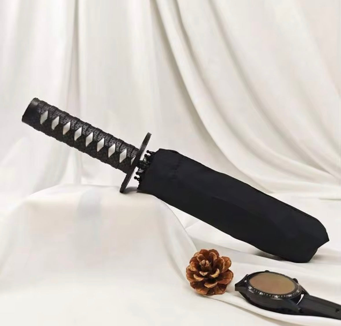 Ninja Sword Umbrella silver