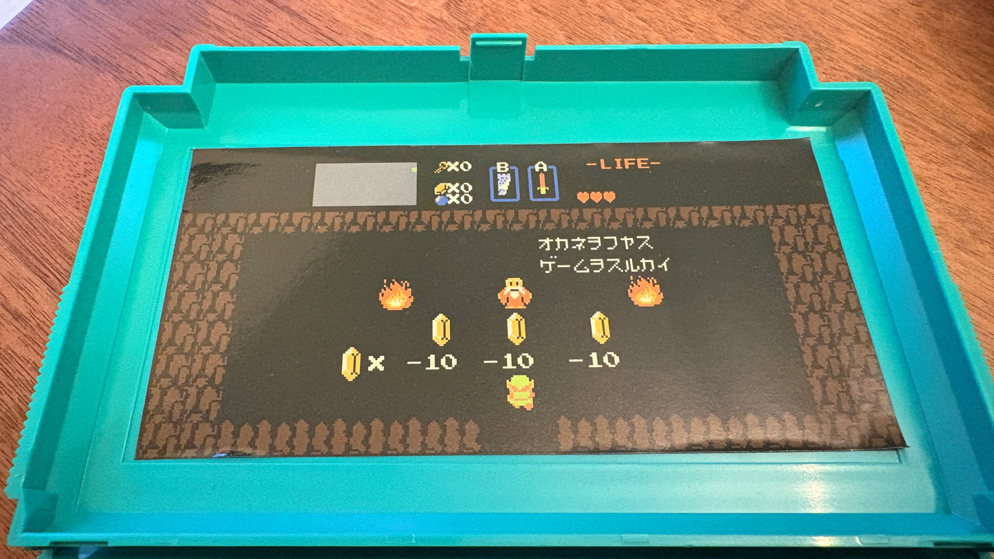 Ultra rare 05's Famicom cassette type calculator The Legend of Zelda