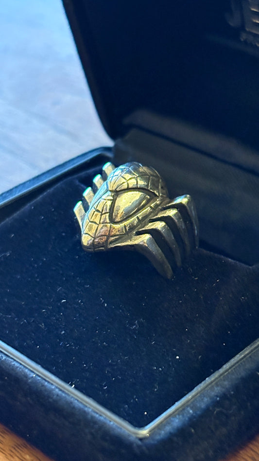 super rare vintage  JAP Studio  spiderman silver  925 ring
