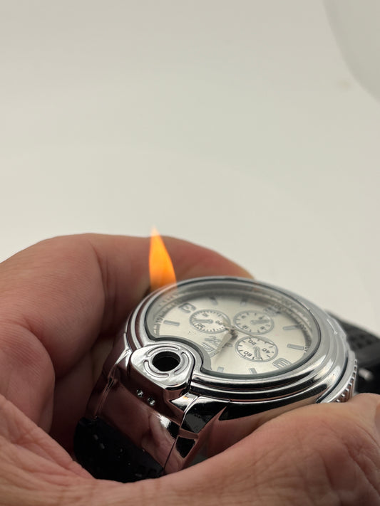 Very rare lighter watch silver