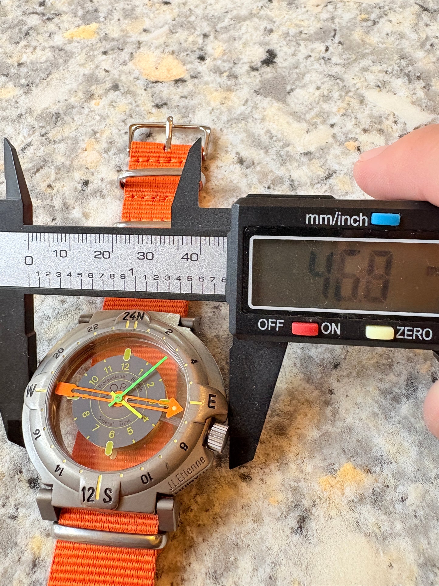 ultra special rare 1989s limited 1500 Yema Bipole Duopoly Trans-Antarctic Titanium Quartz Watch