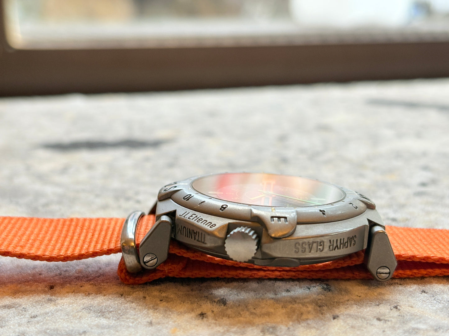 ultra special rare 1989s limited 1500 Yema Bipole Duopoly Trans-Antarctic Titanium Quartz Watch