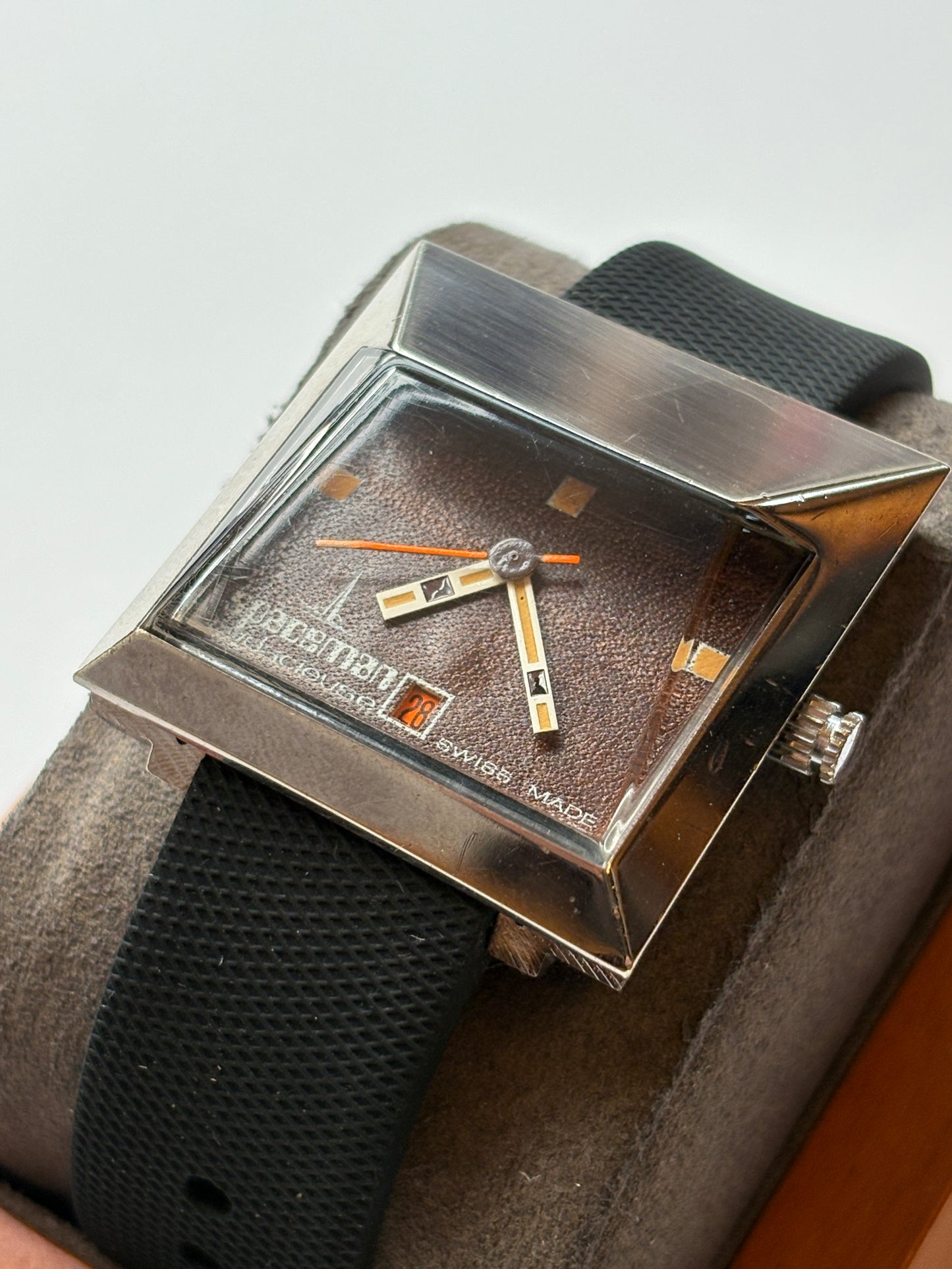 Very rare 70s vintage Spaceman Audacieuse swiss made