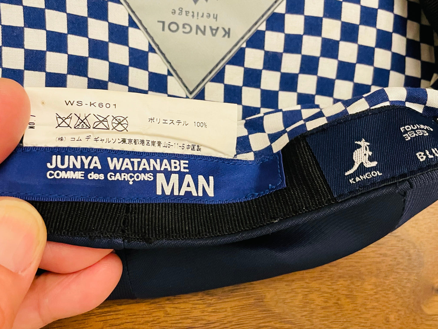 Very  rare  Junya Watanabe  Comme des Garçonsx KANGOL Hunting Cap