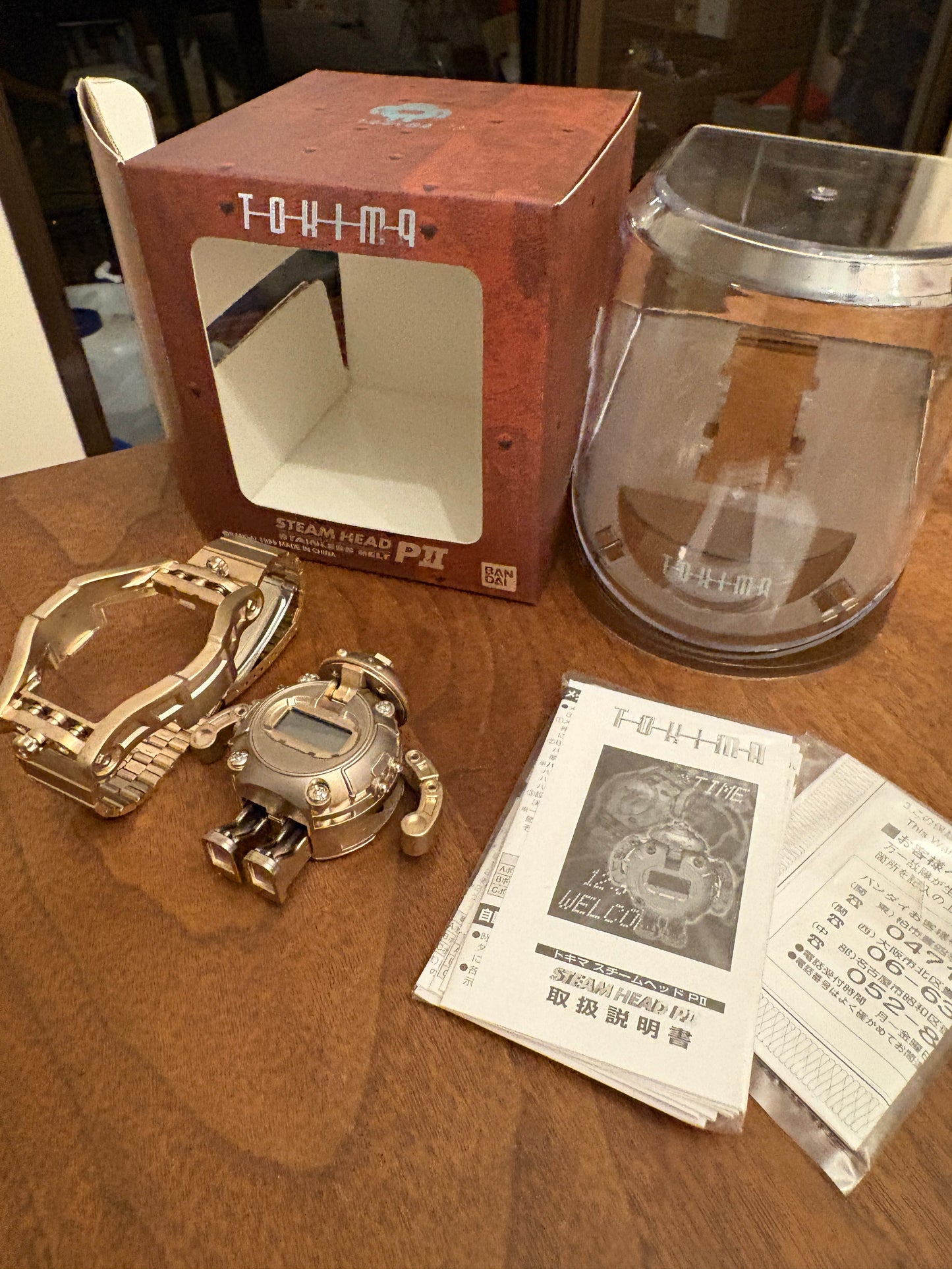 Super rare with box super rare 90s tokima robot  watch