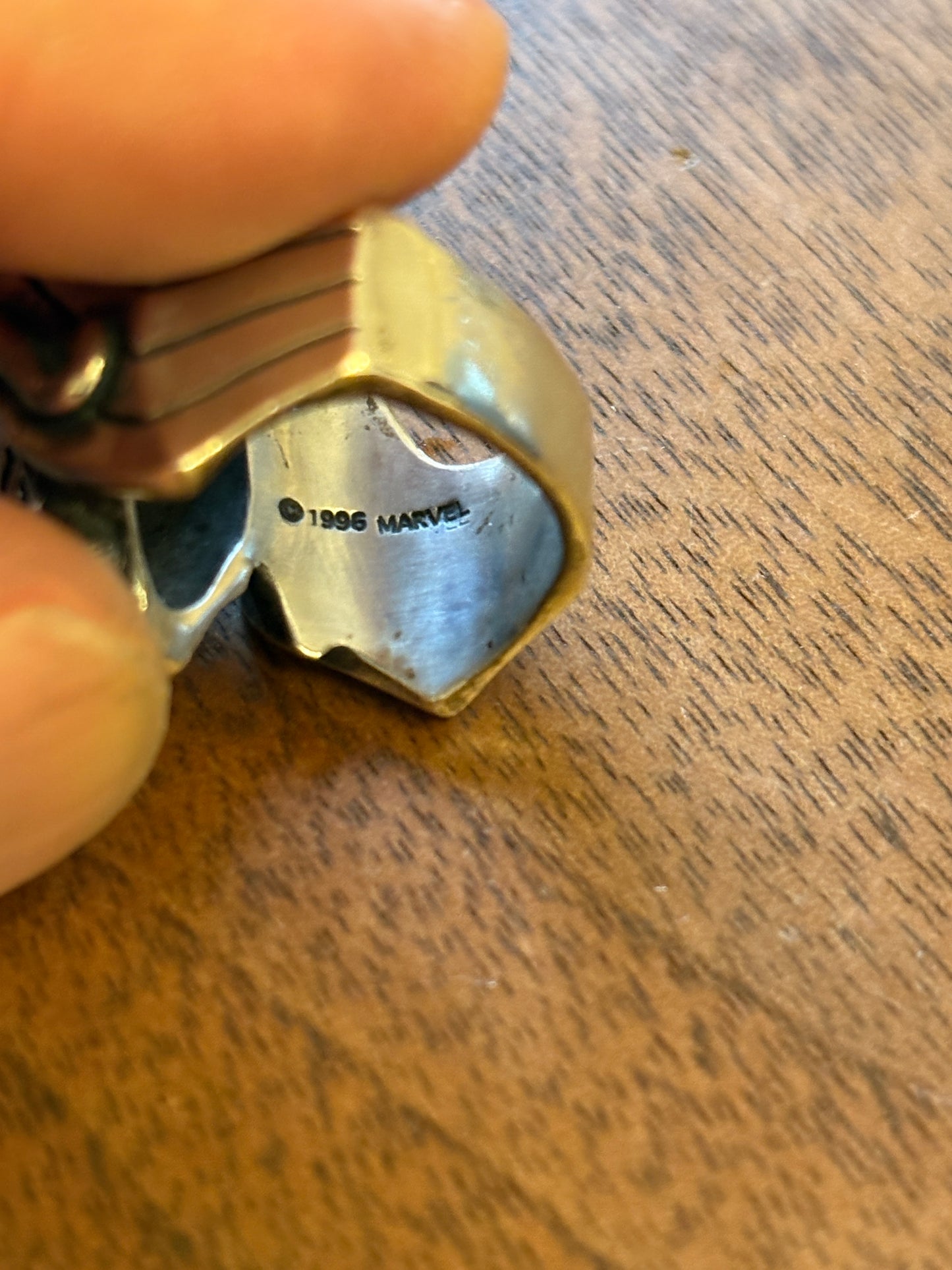 super rare vintage  JAP Studio  spiderman Venom silver  925 ring