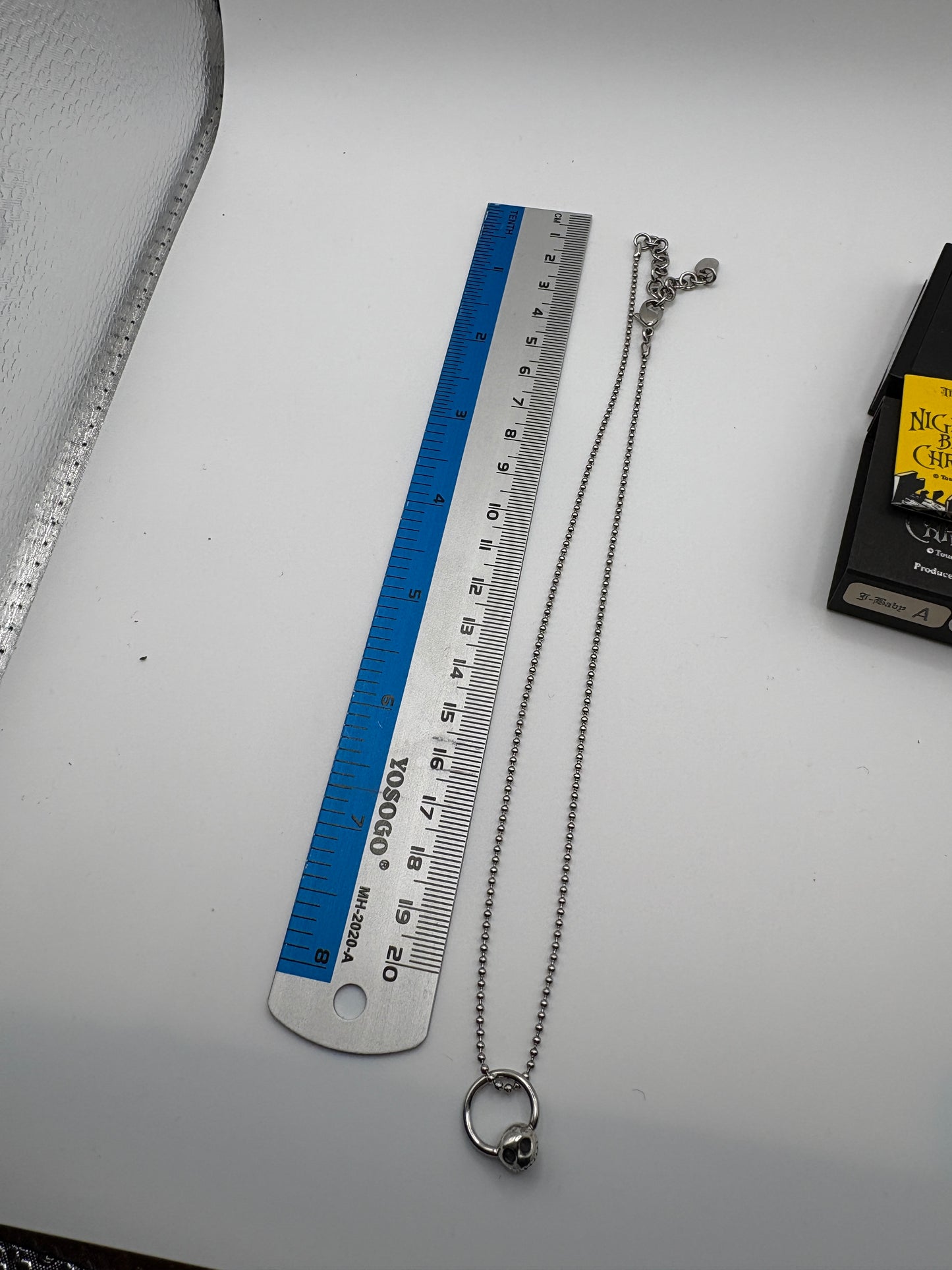 Super rare vintage  JAP Studio nightmare before christmas  silver  925    necklace