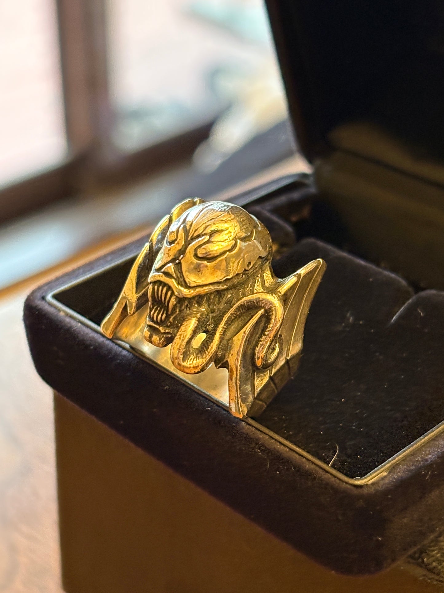 super rare vintage  JAP Studio  spiderman Venom silver  925 ring