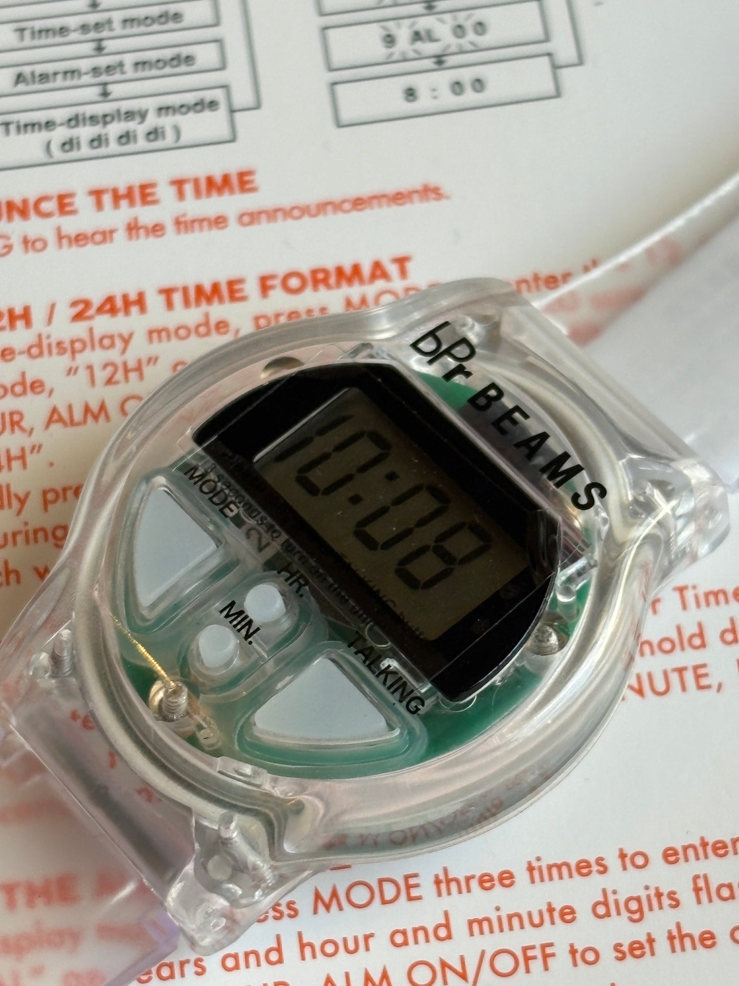 Beams Unused Talking Watch