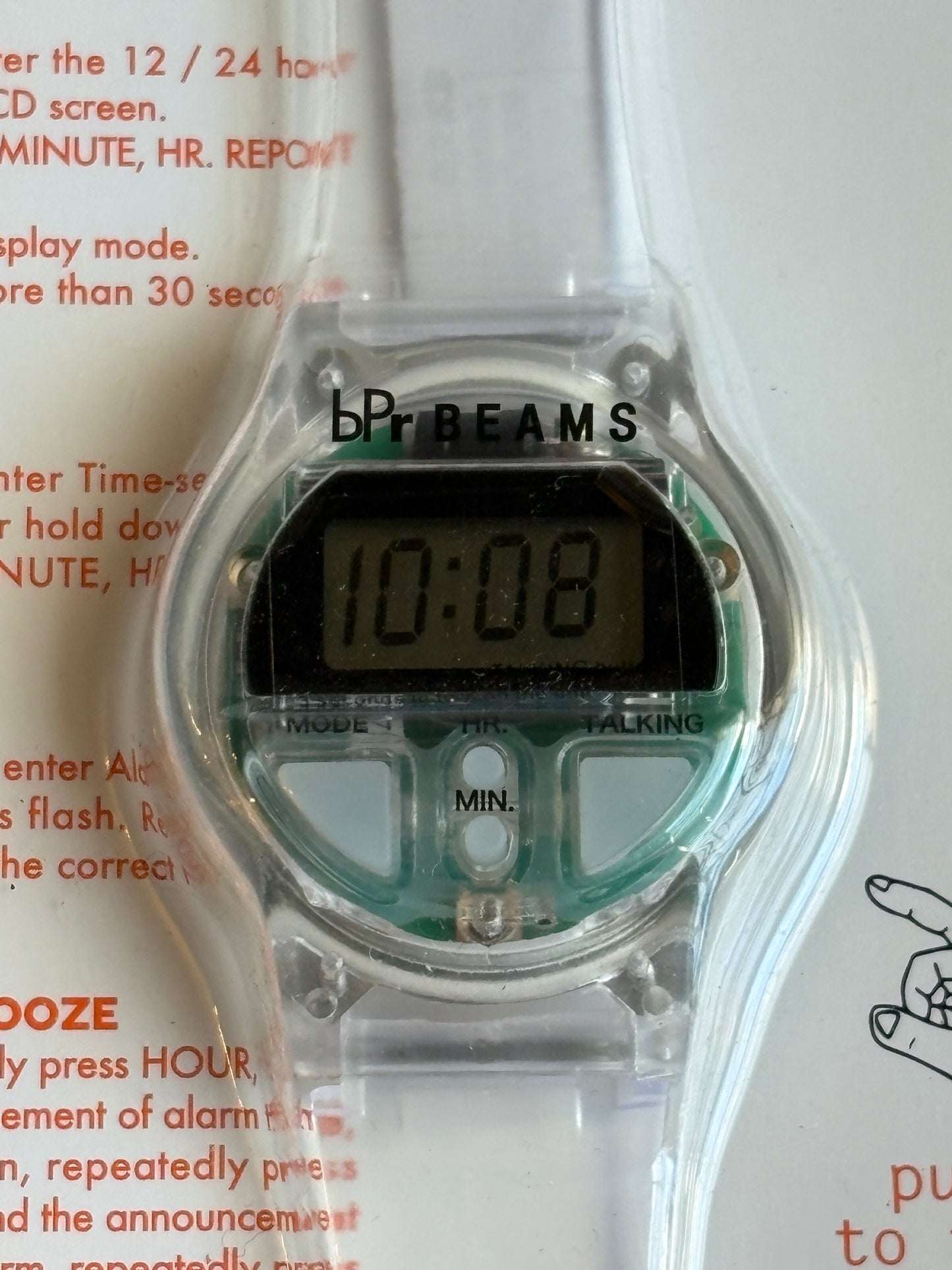 Beams Unused Talking Watch