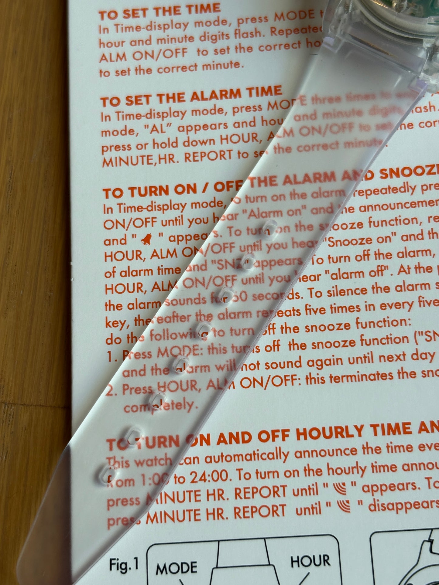 Beams Unused Talking Watch