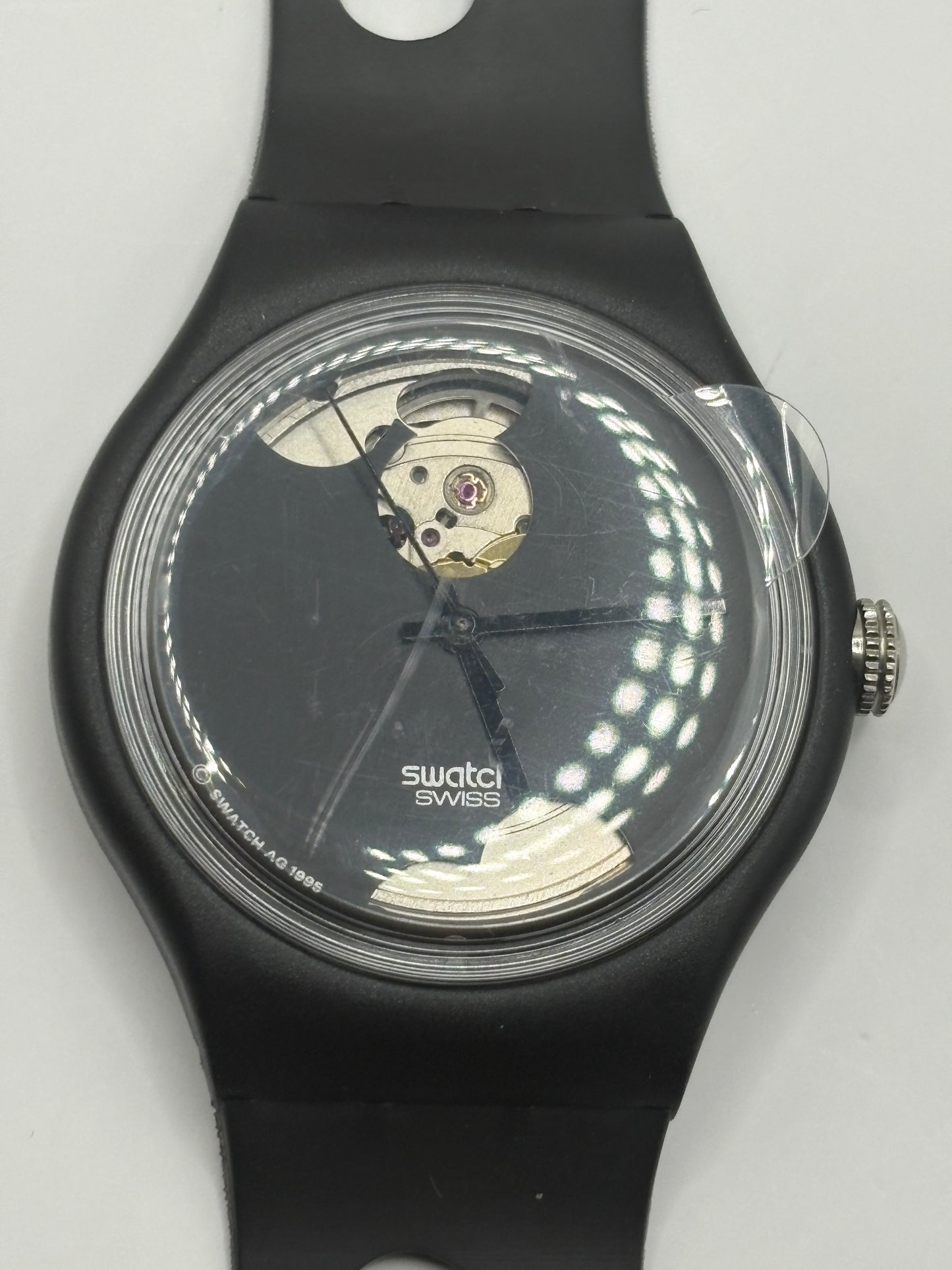 Super rare　unused 90s vintage  automatic　swatch 　 punch