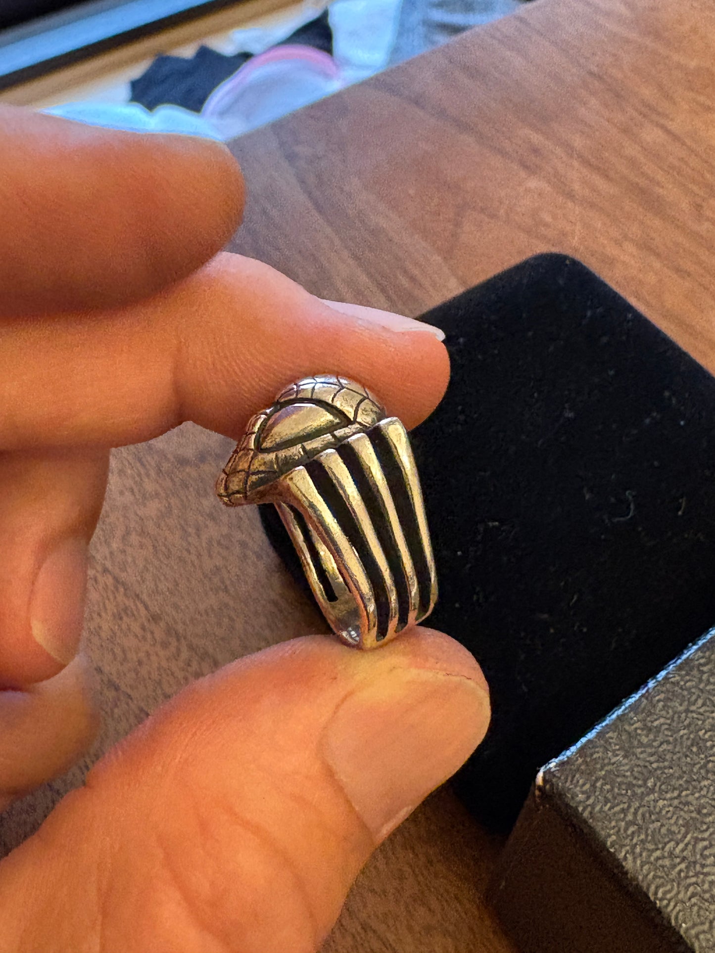 super rare vintage  JAP Studio  spiderman silver  925 ring
