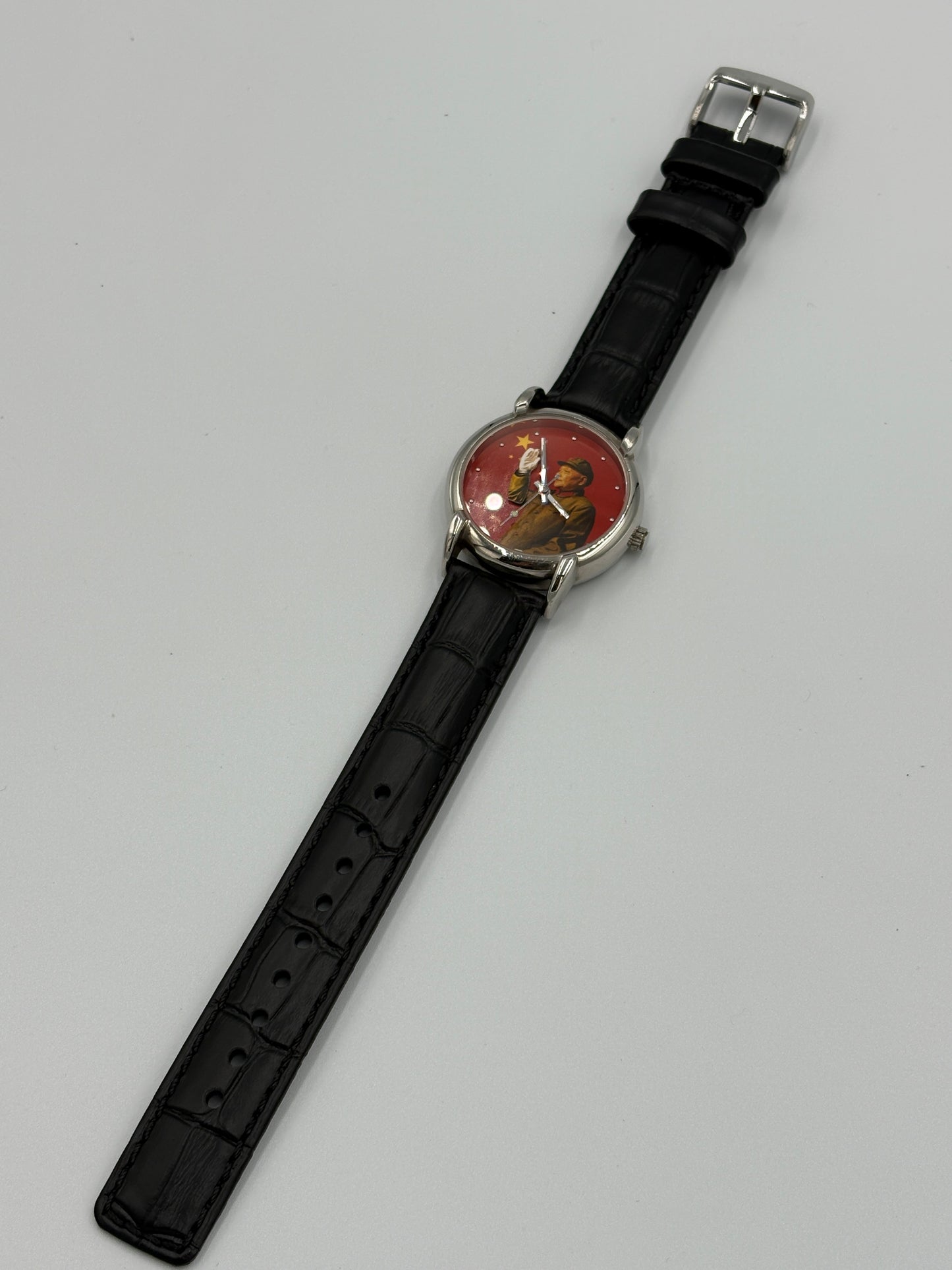 2 Very rare watch Deng Xiaoping waving watch　 Shanghai Tang  Mao Zedong