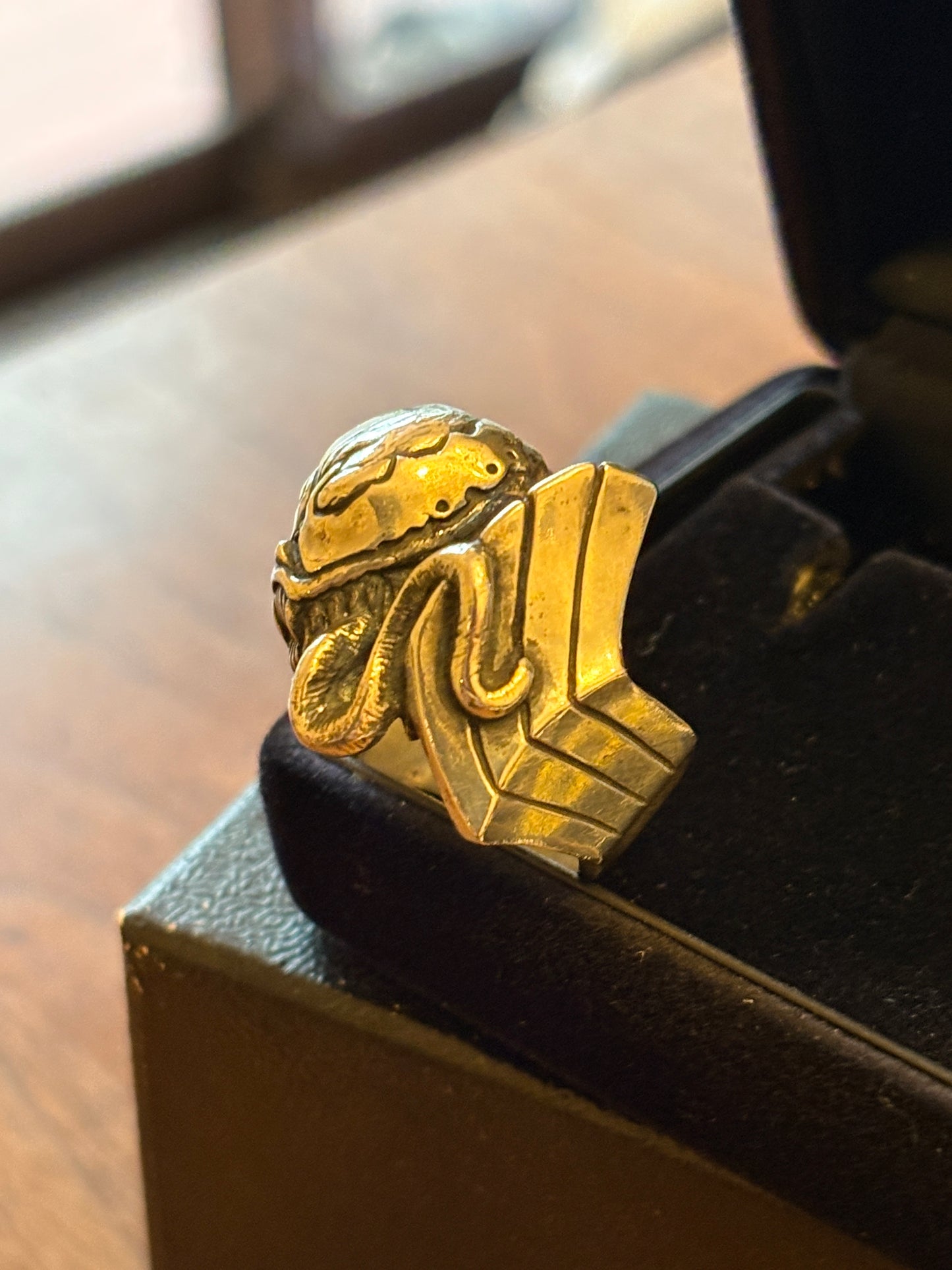 super rare vintage  JAP Studio  spiderman Venom silver  925 ring
