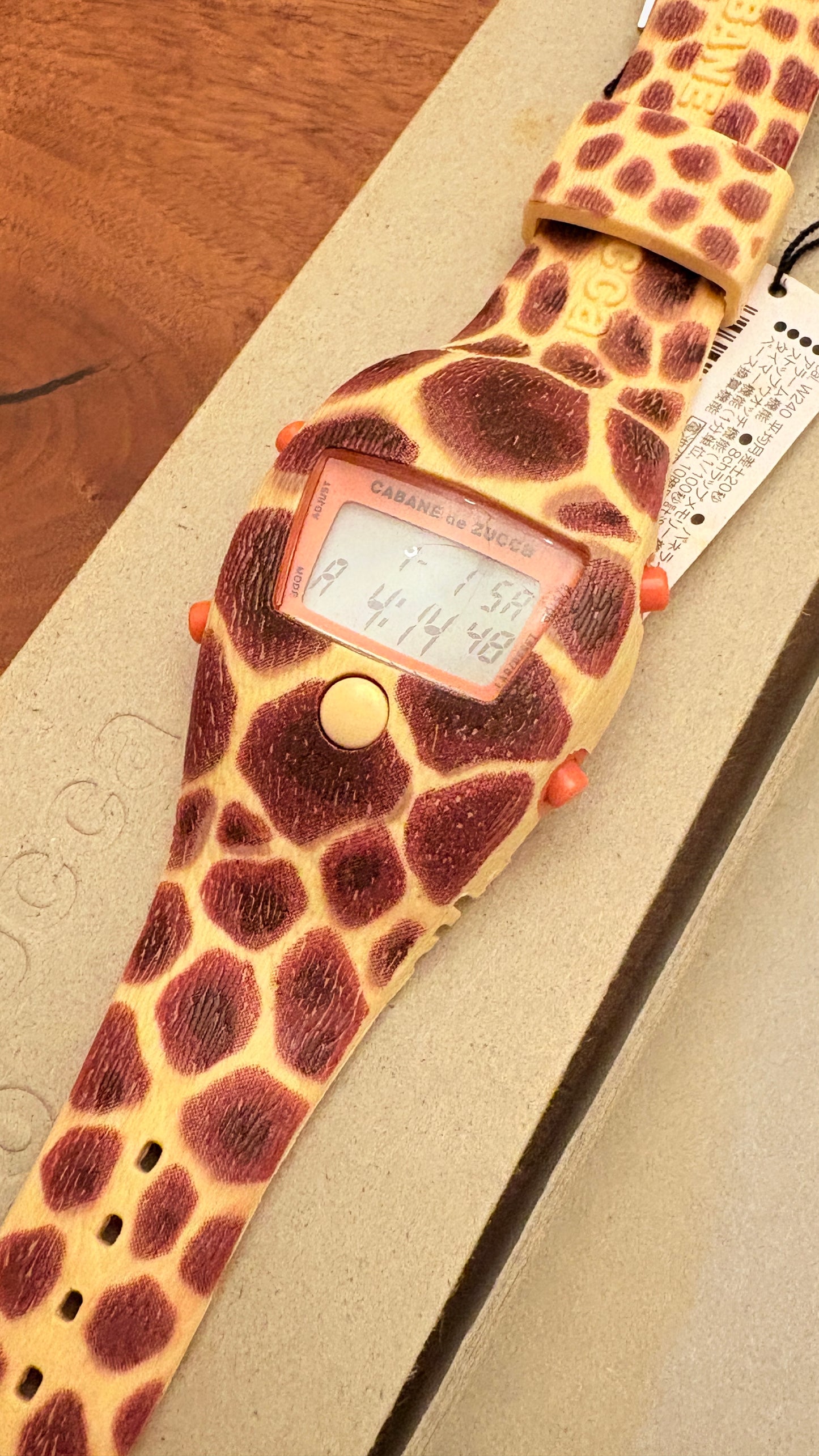 with box Very  rare vintage seiko×zucca safari zoo