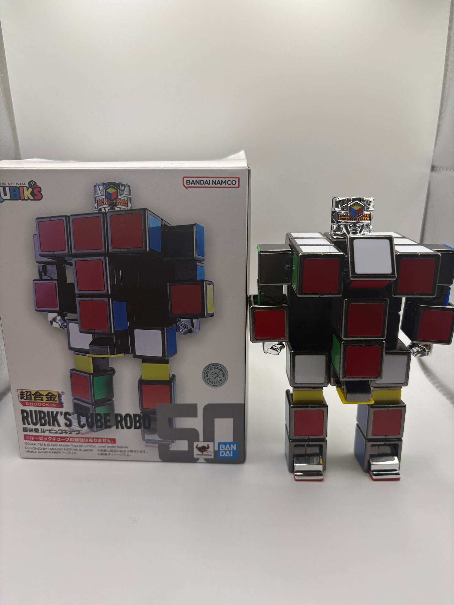 With box Ultra Rare Rubik's Cube x Bandai, Namco, Chogokin 40th Anniversary Limited Edition Robot