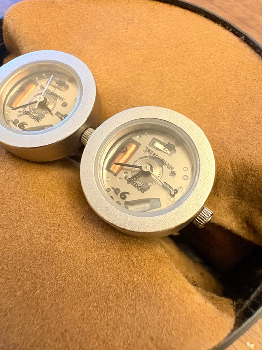 super rare vintage TATEOSSIAN Cufflinks watch