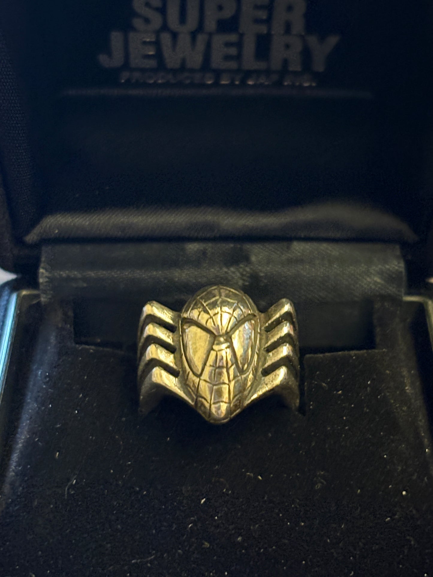 super rare vintage  JAP Studio  spiderman silver  925 ring