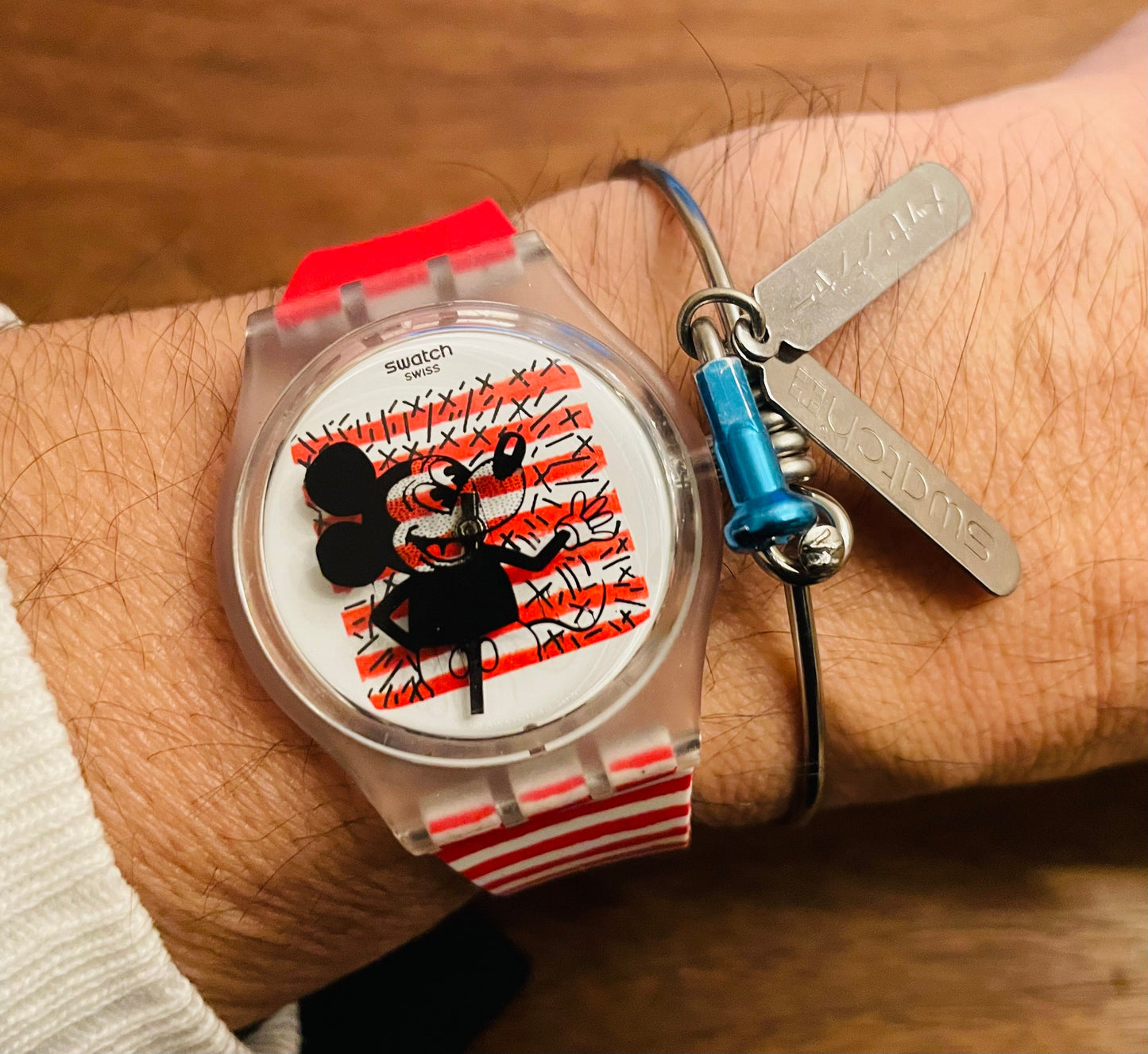 very very rare swatch×Keith Haring× Disney_1