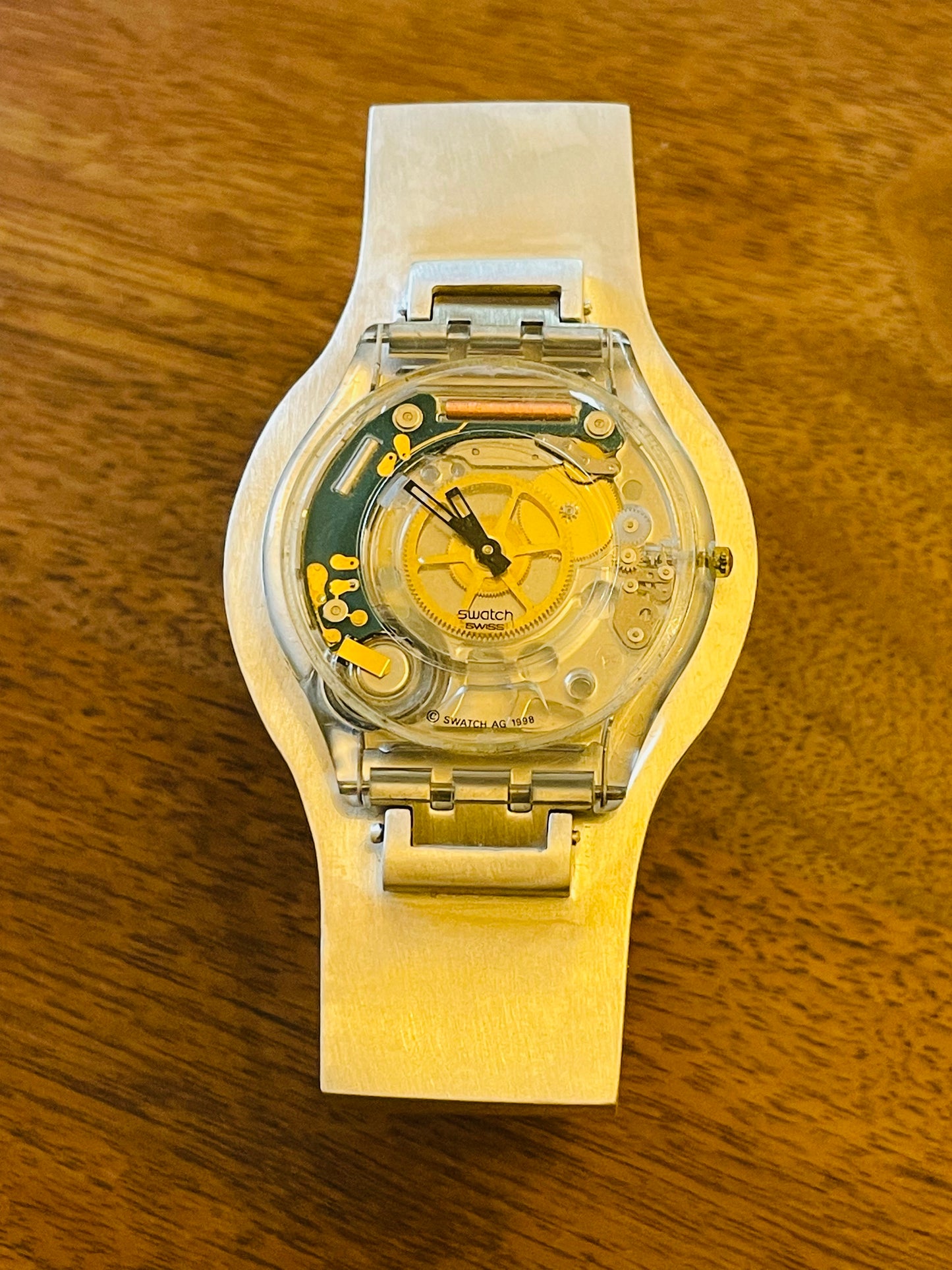 Special rare original silver bangle　vintage v  swatch