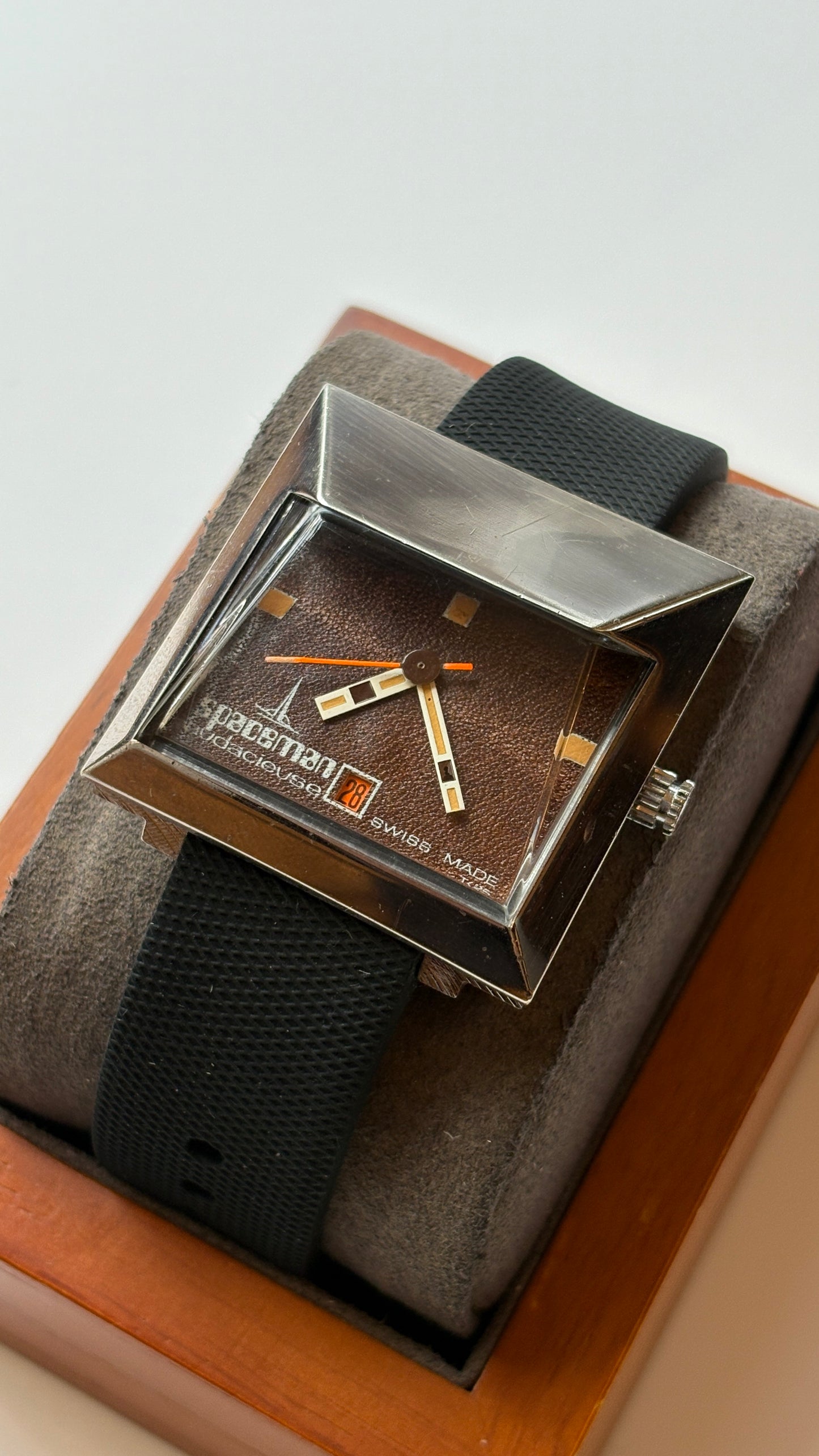 Very rare 70s vintage Spaceman Audacieuse swiss made