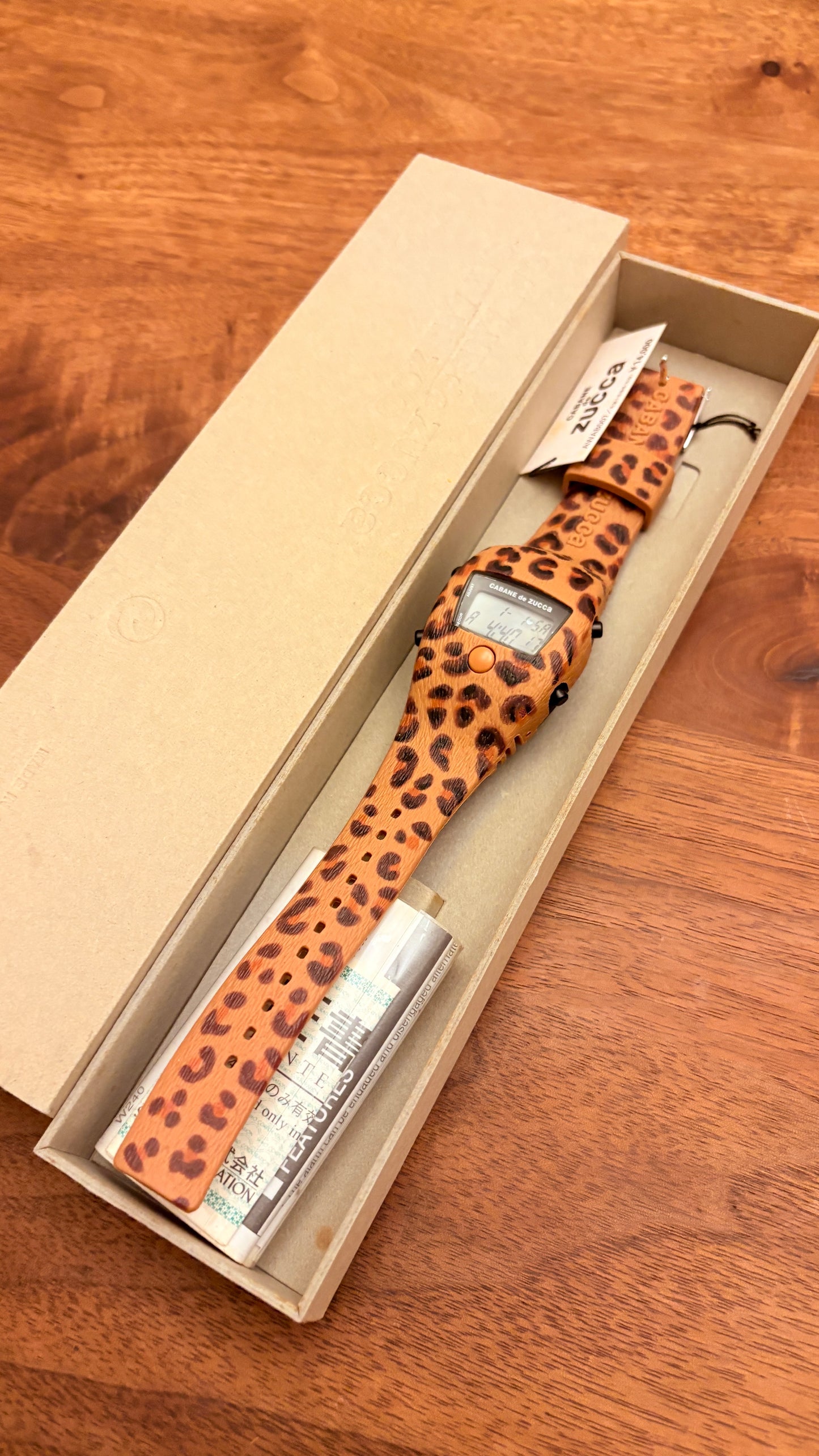 with box Very  rare vintage seiko×zucca safari zoo