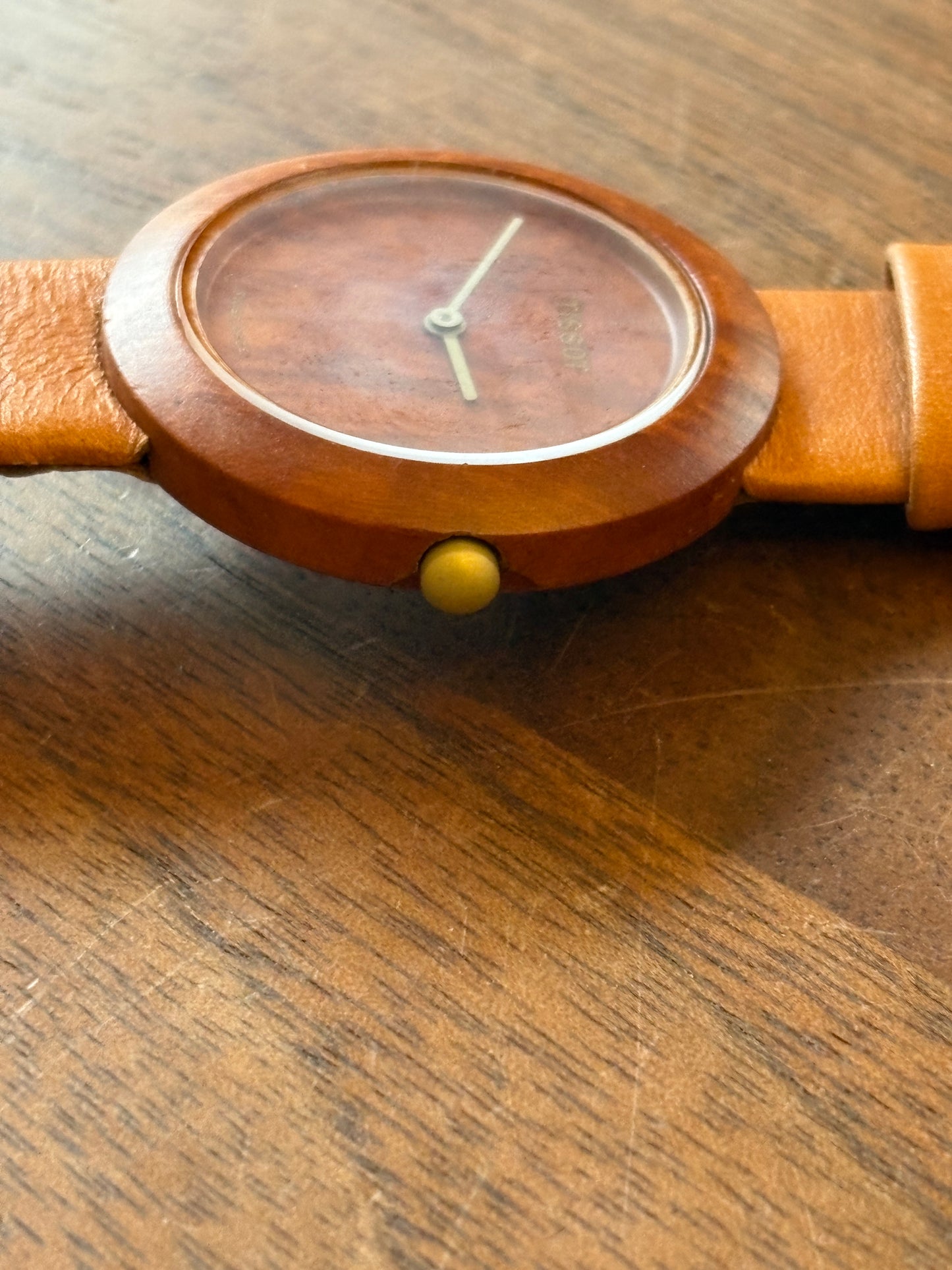 Vintage　super rare tissot wood watch