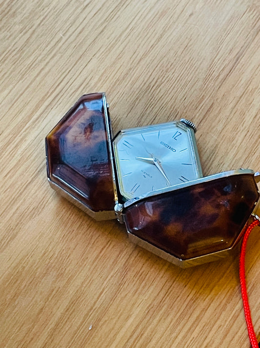 special rare SEIKO 70s VINTAGE  21-7210 hand winding pocket watch