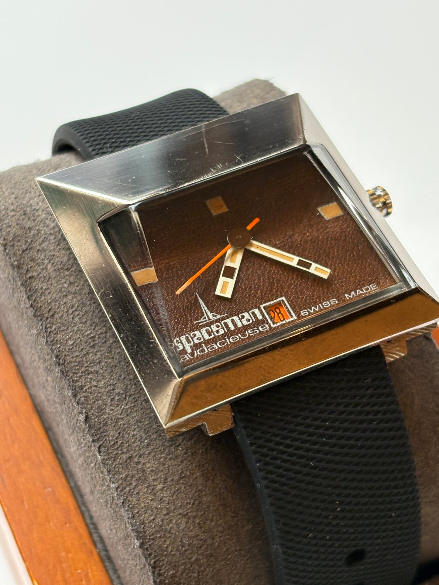 Very rare 70s vintage Spaceman Audacieuse swiss made