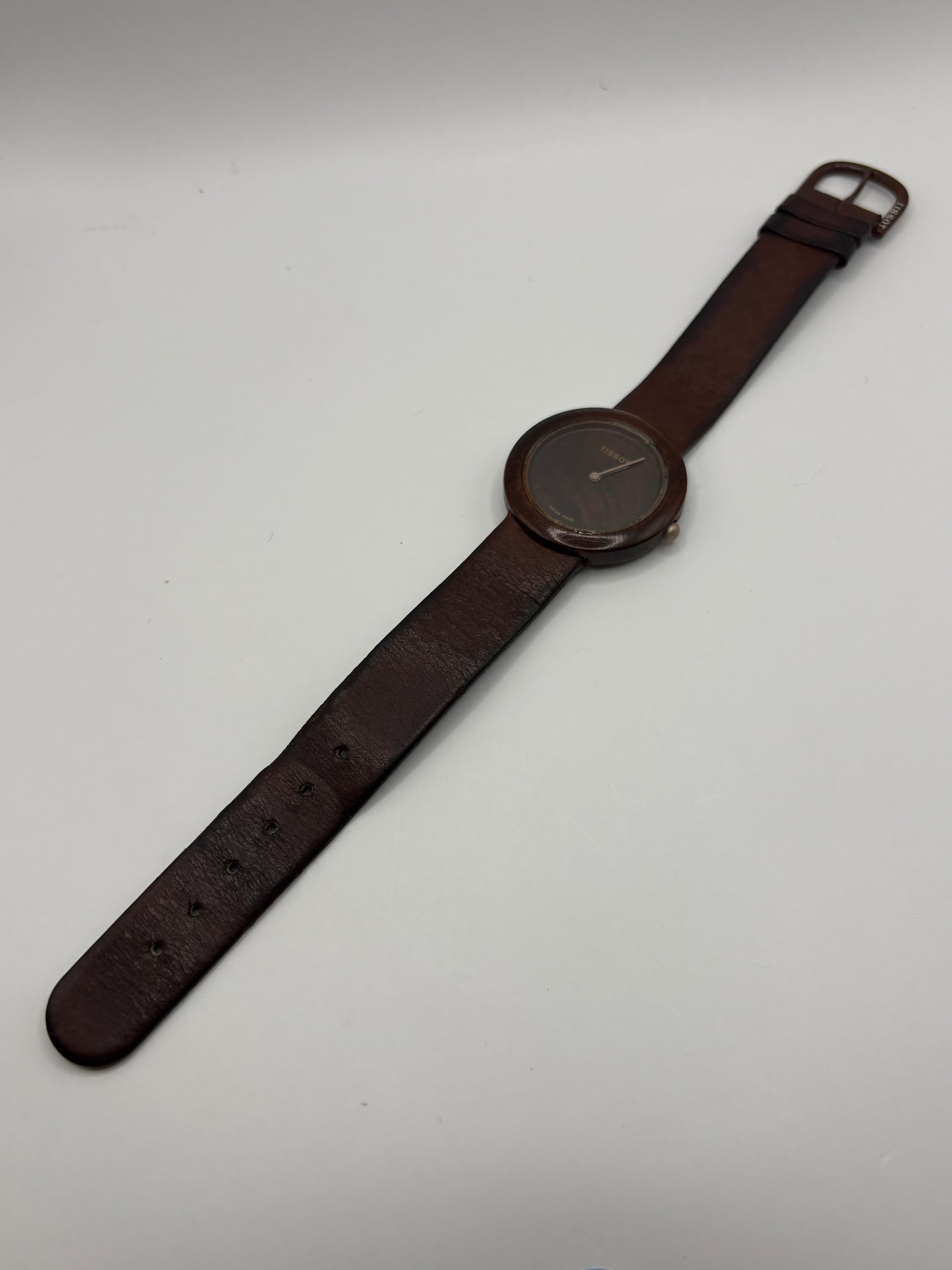 Super rare vintage　 tissot wood watch　