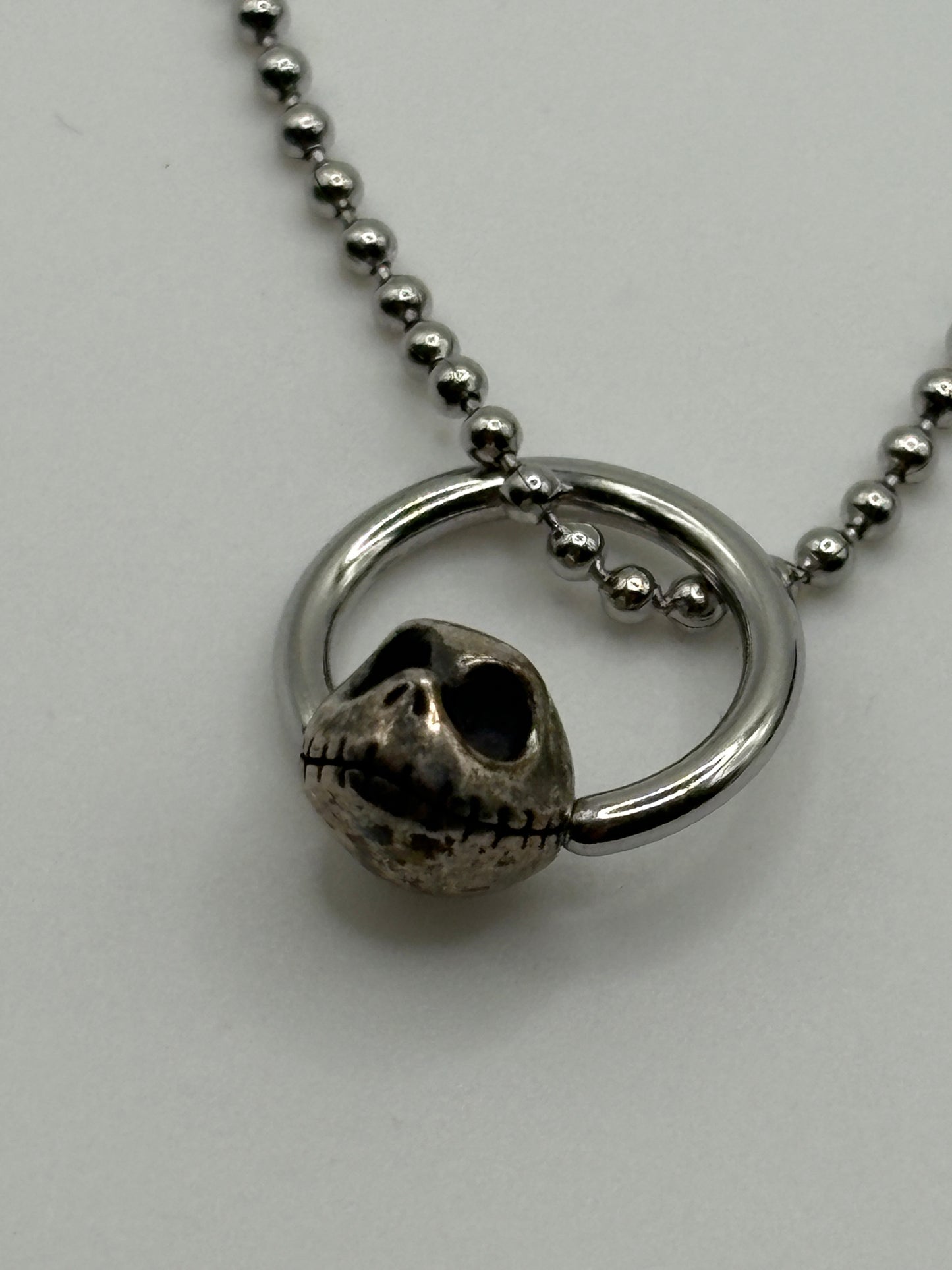 Super rare vintage  JAP Studio nightmare before christmas  silver  925    necklace