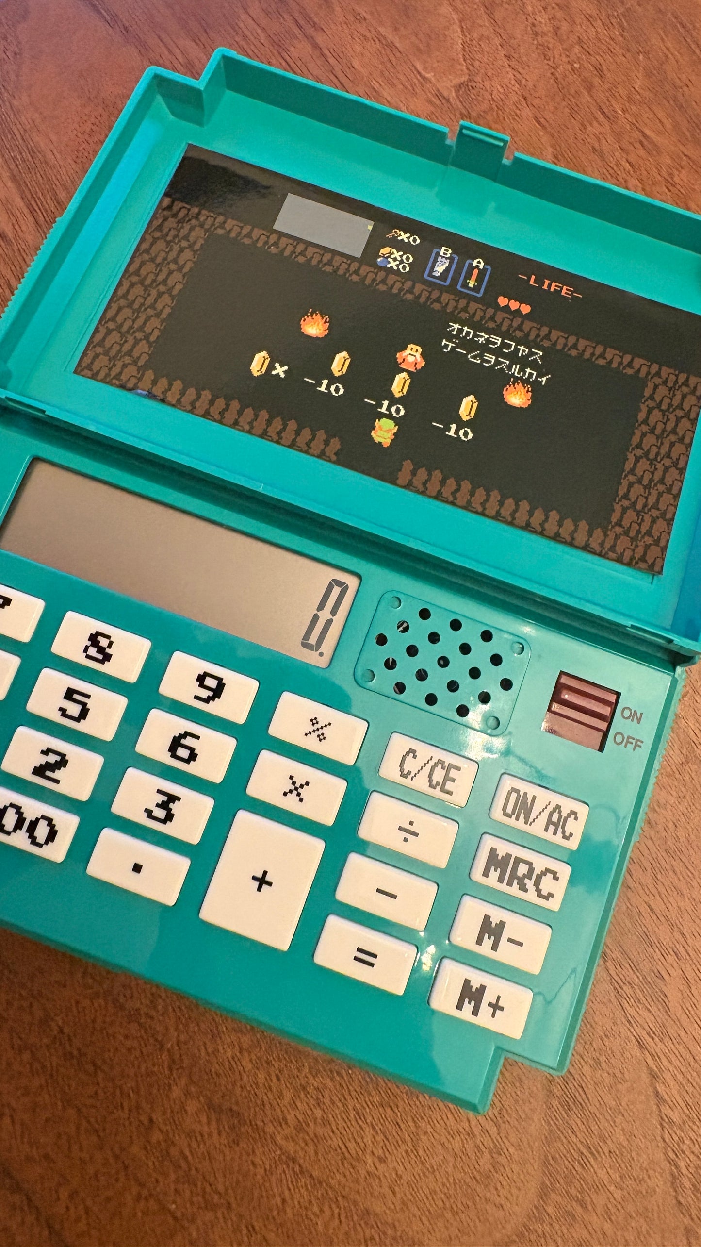 Ultra rare 05's Famicom cassette type calculator The Legend of Zelda