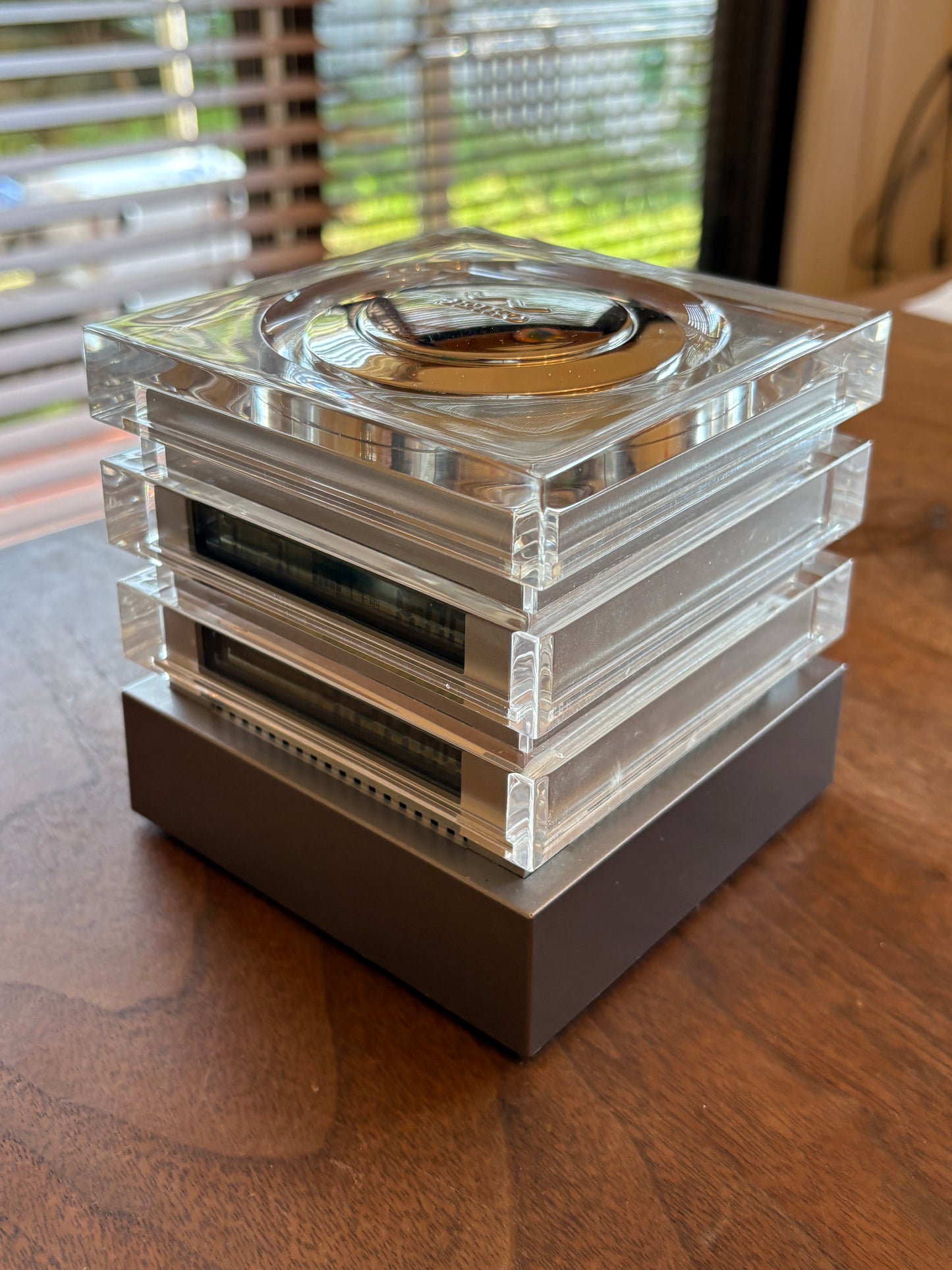 super rare 00s　 seiko skeleton voice clock