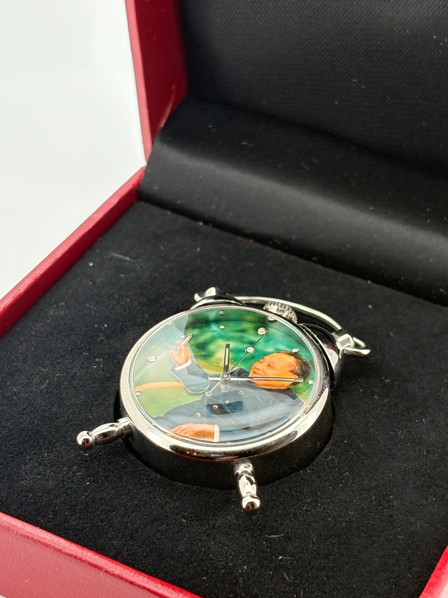 Unused WITH　BOX　 very rare watch Deng Xiaoping waving wat Shanghai Tang  Mao Zedong