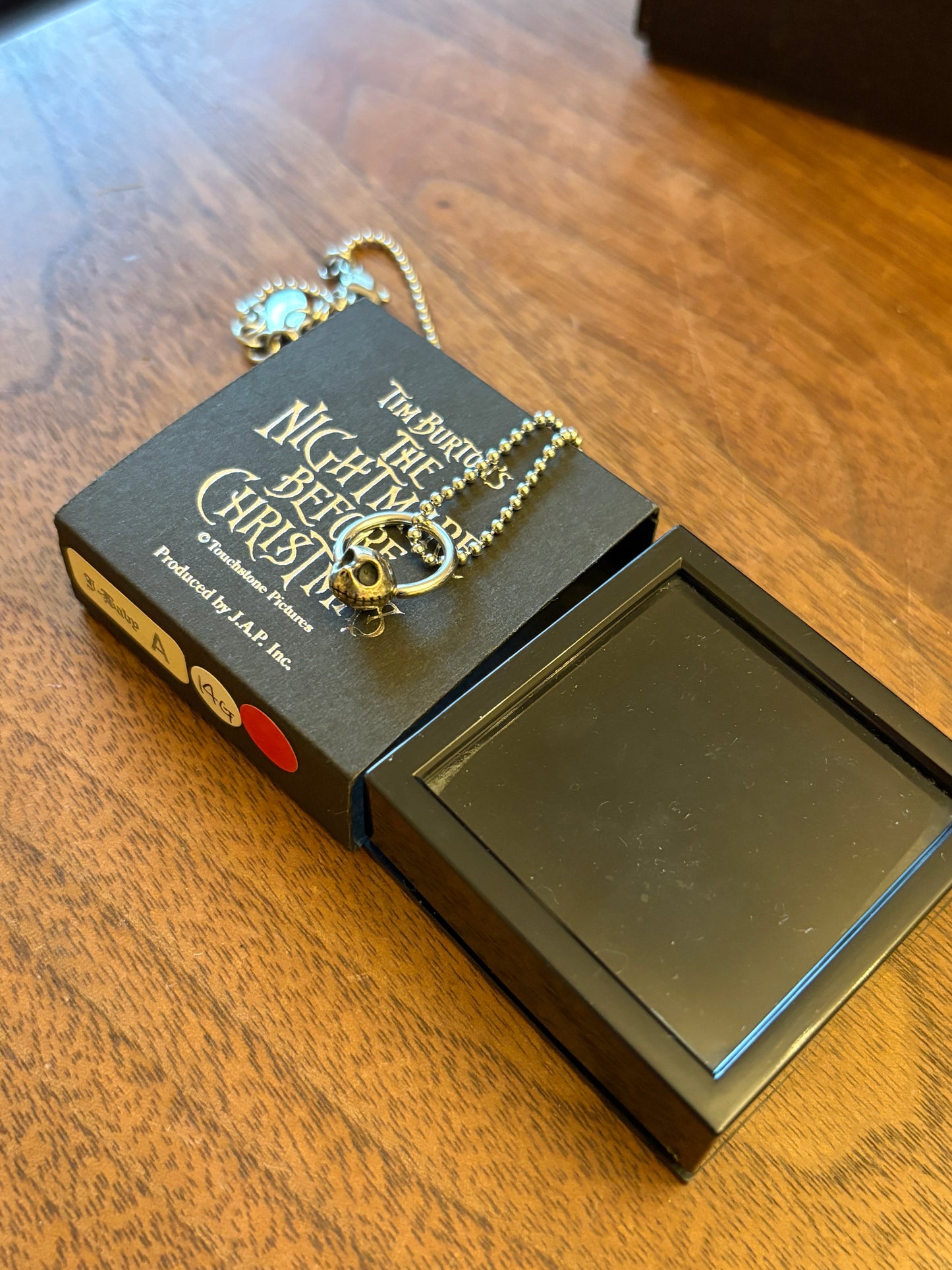 super rare vintage  JAP Studio nightmare before christmas  silver  925    necklace