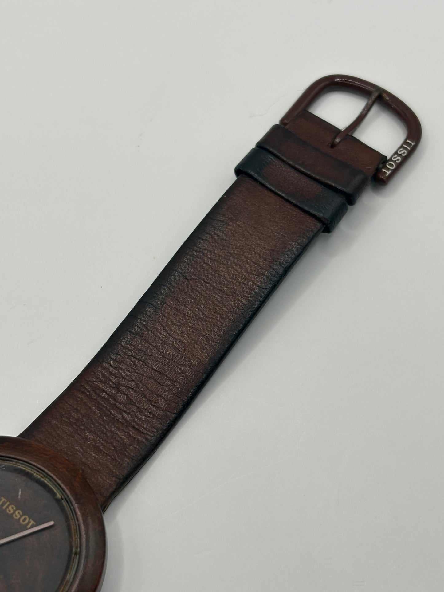 Super rare vintage　 tissot wood watch　