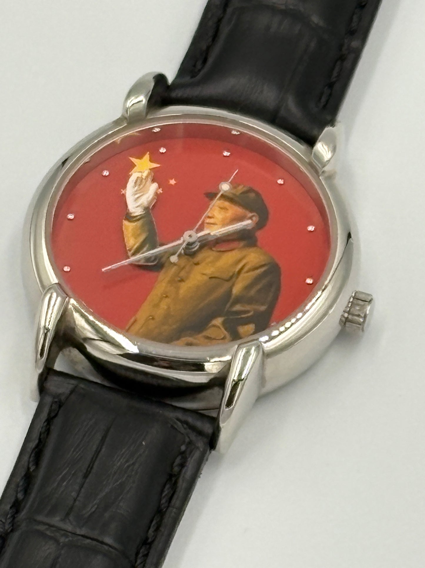 1 Very rare watch Deng Xiaoping waving watch　 Shanghai Tang  Mao Zedong