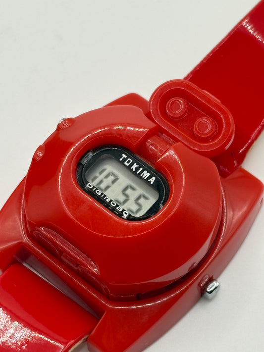 Super rare with box super rare 80s tokima robot  watch