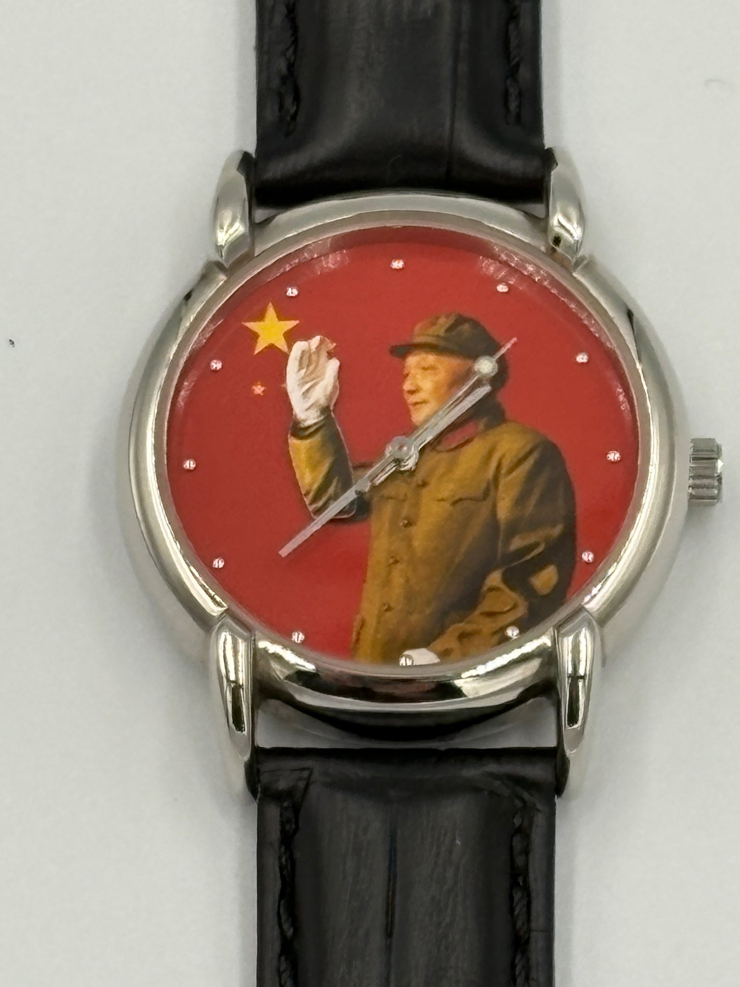 1 Very rare watch Deng Xiaoping waving watch　 Shanghai Tang  Mao Zedong