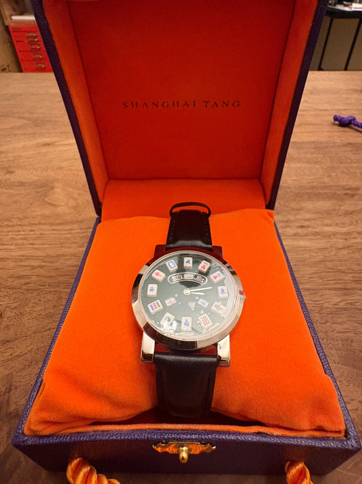 Super rare unused Shanghai  TANG mahjong tiles watch