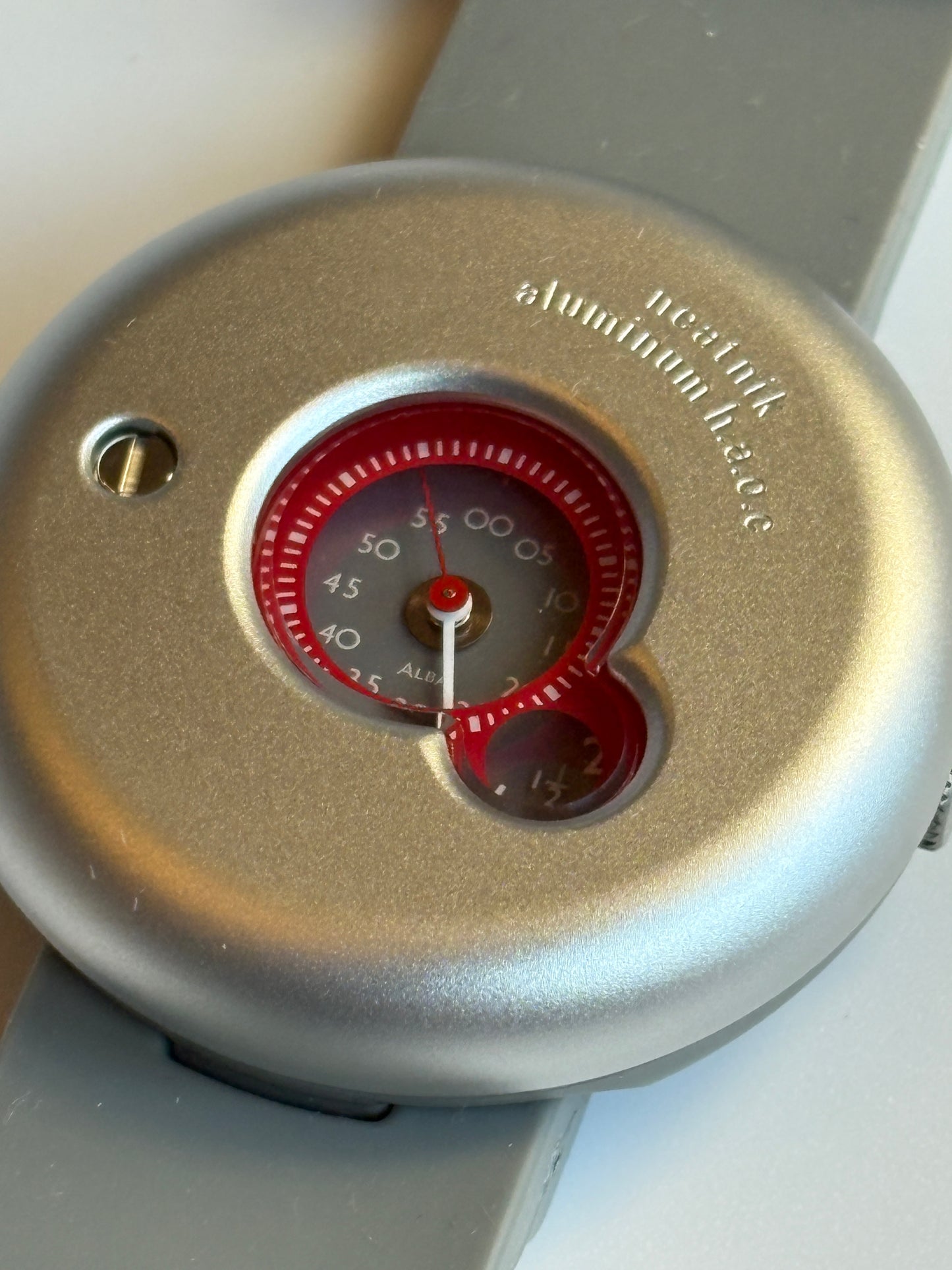 Super  rare unuesd  90s vintage  seiko alba neatnik aluminum